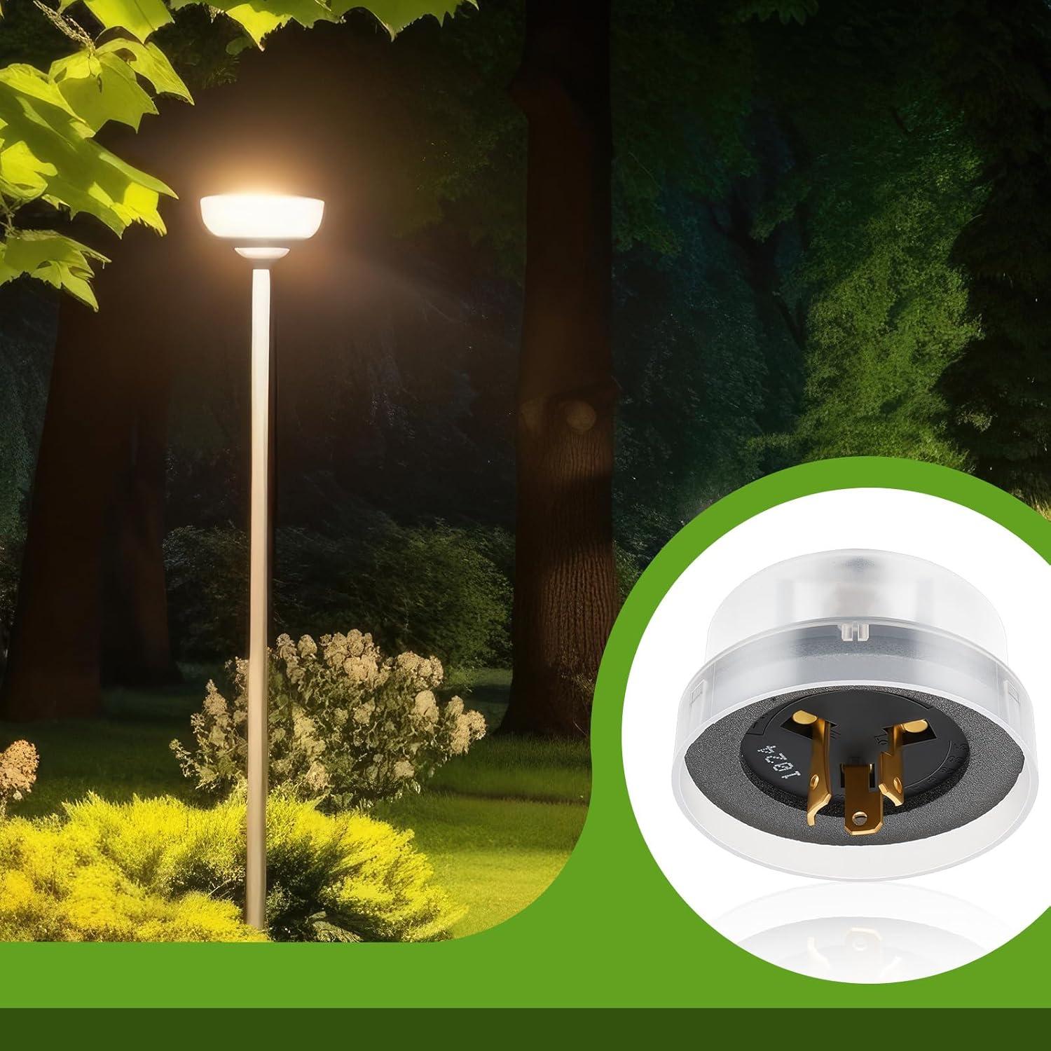 Sensor Fotocélula Exterior Retisee 2 Pcs 120V Crepúsculo Amanecer