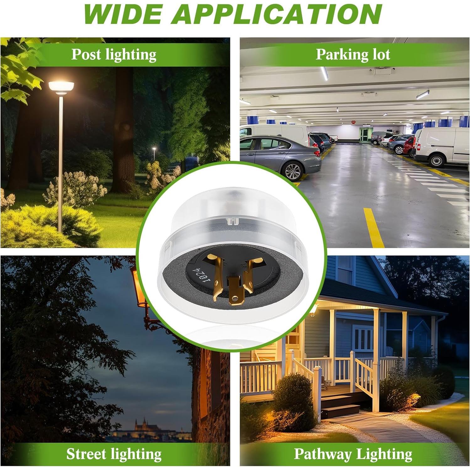 Sensor Fotocélula Exterior Retisee 2 Pcs 120V Crepúsculo Amanecer