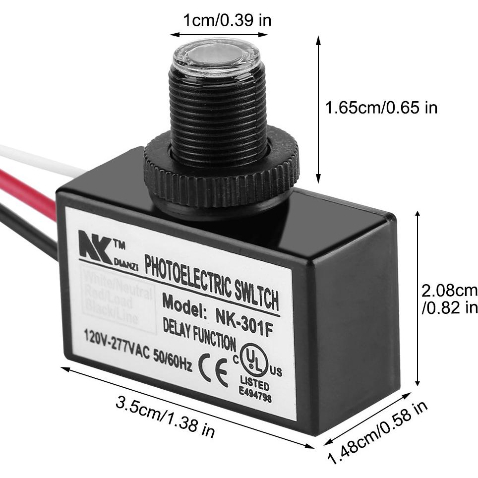 Sensor Fotoeléctrico Automático Zerodis 120-277V IP65