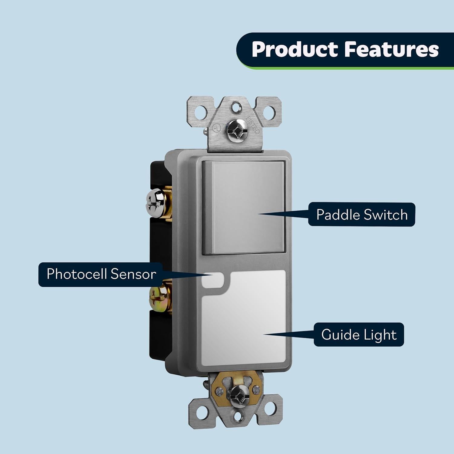 Interruptor de Luz Guía TOPGREENER TGLS315-SG 3 Vías Gris