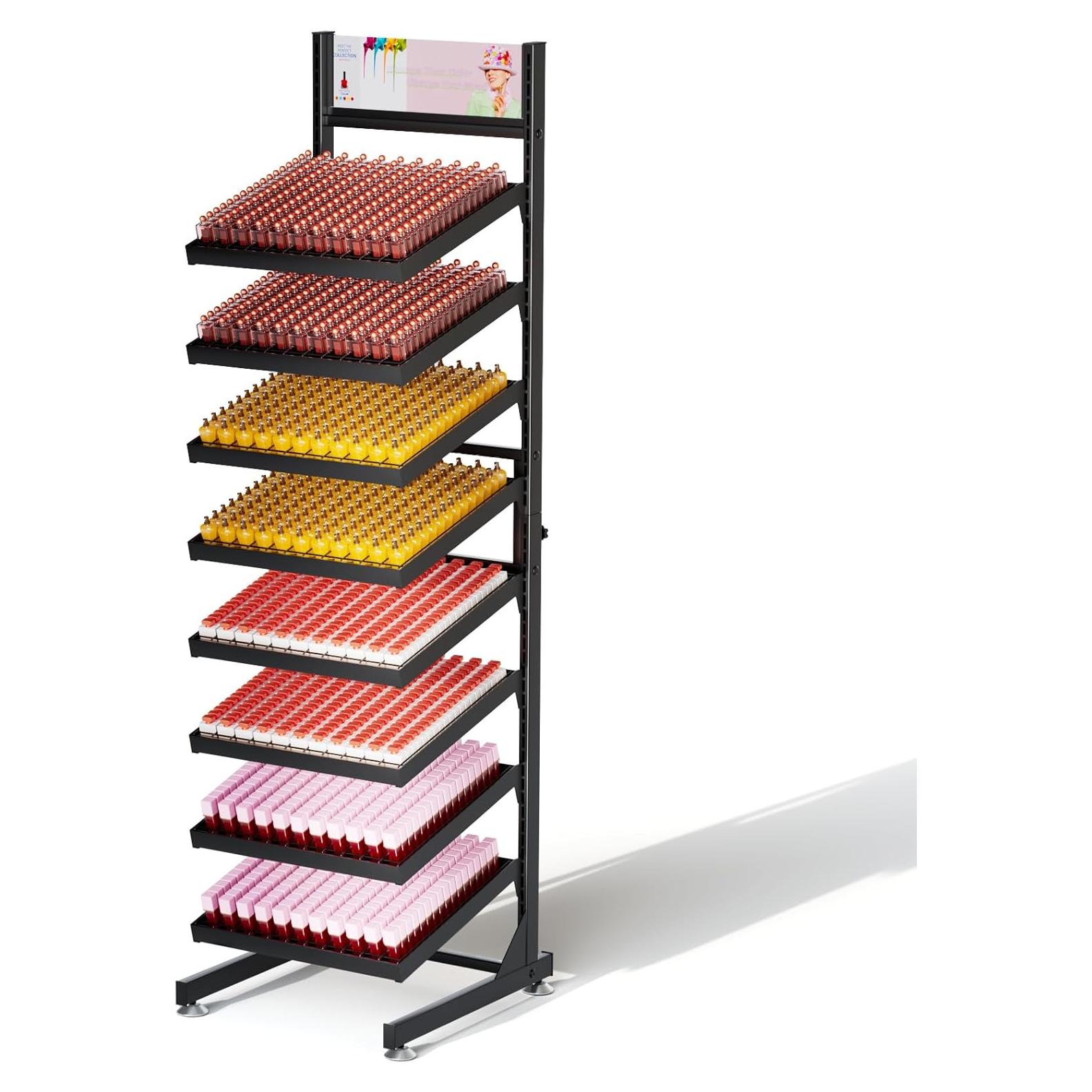 Estante de Metal Lhysn para Esmalte de Uñas 8 Niveles 968 Botellas