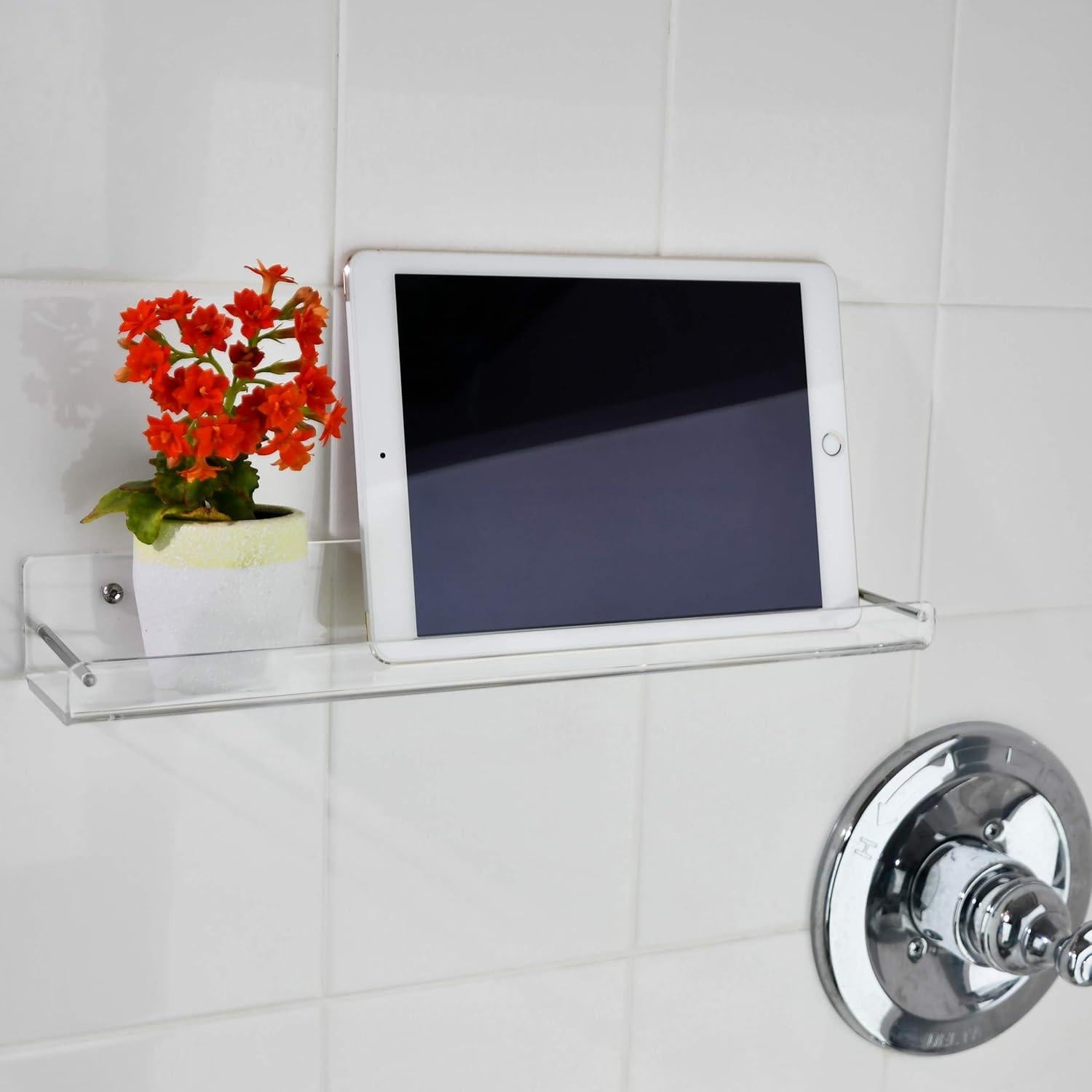 Estantes Flotantes de Acrílico AMT, 38.1x8.3 cm, 3 Unidades