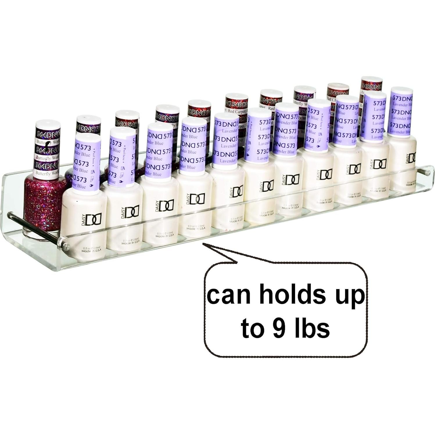 Estantes Flotantes de Acrílico AMT, 38.1x8.3 cm, 3 Unidades