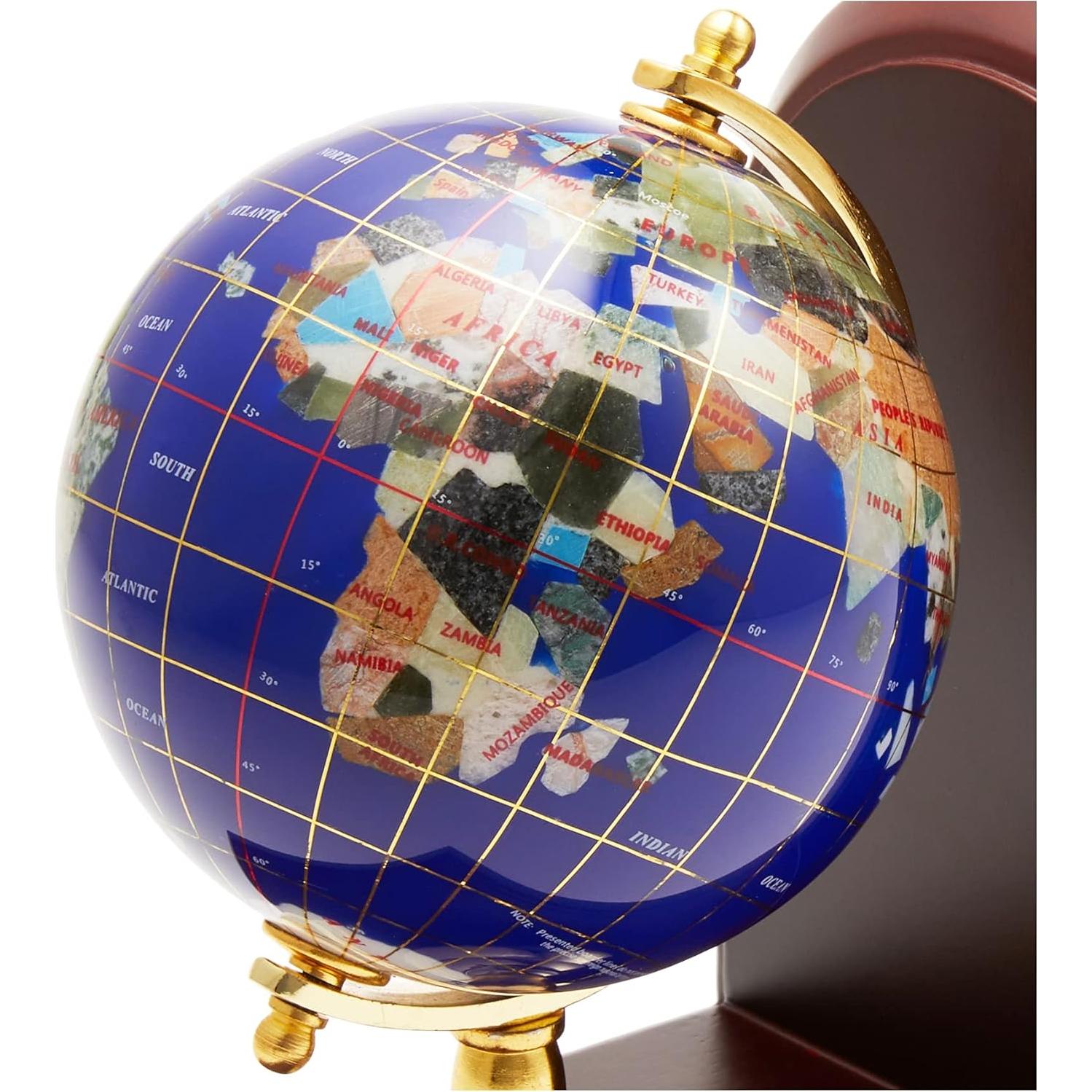 Par de Sujetalibros de Gema Lápiz Azul 17.78 cm Arte Único