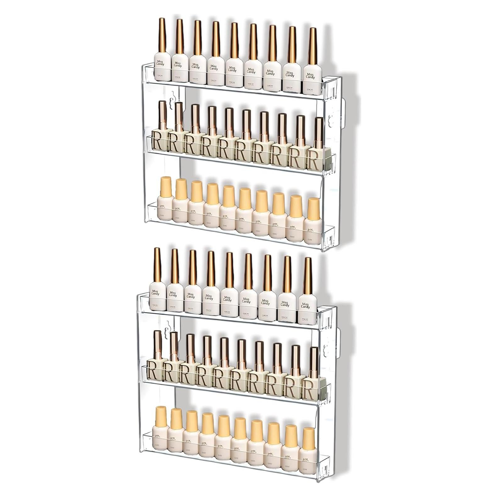 Organizador de Maquillaje YIEZI 3 Capas Acrílico Montado en Pared