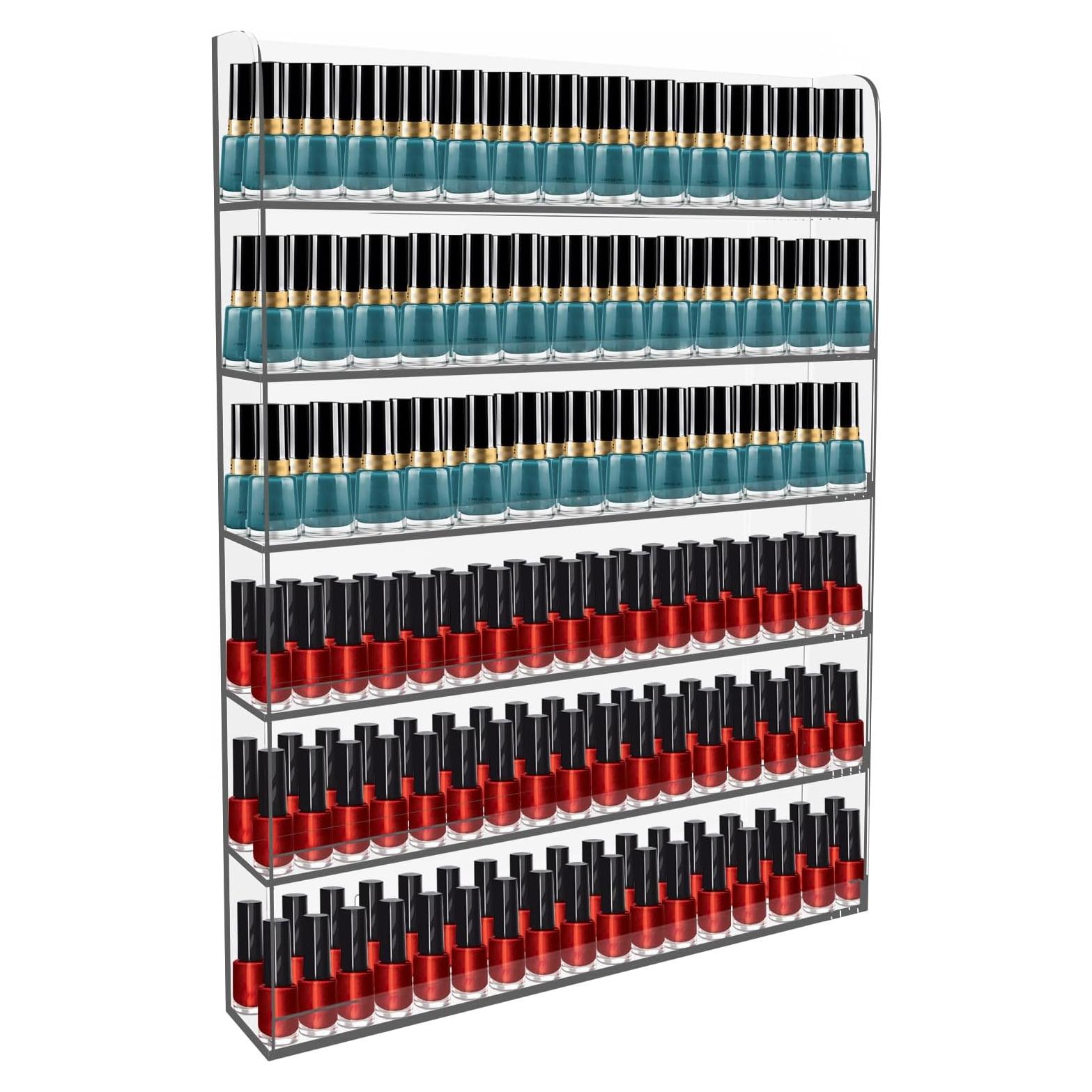 Estante Acrílico para Esmalte de Uñas Nalwort 6 Niveles