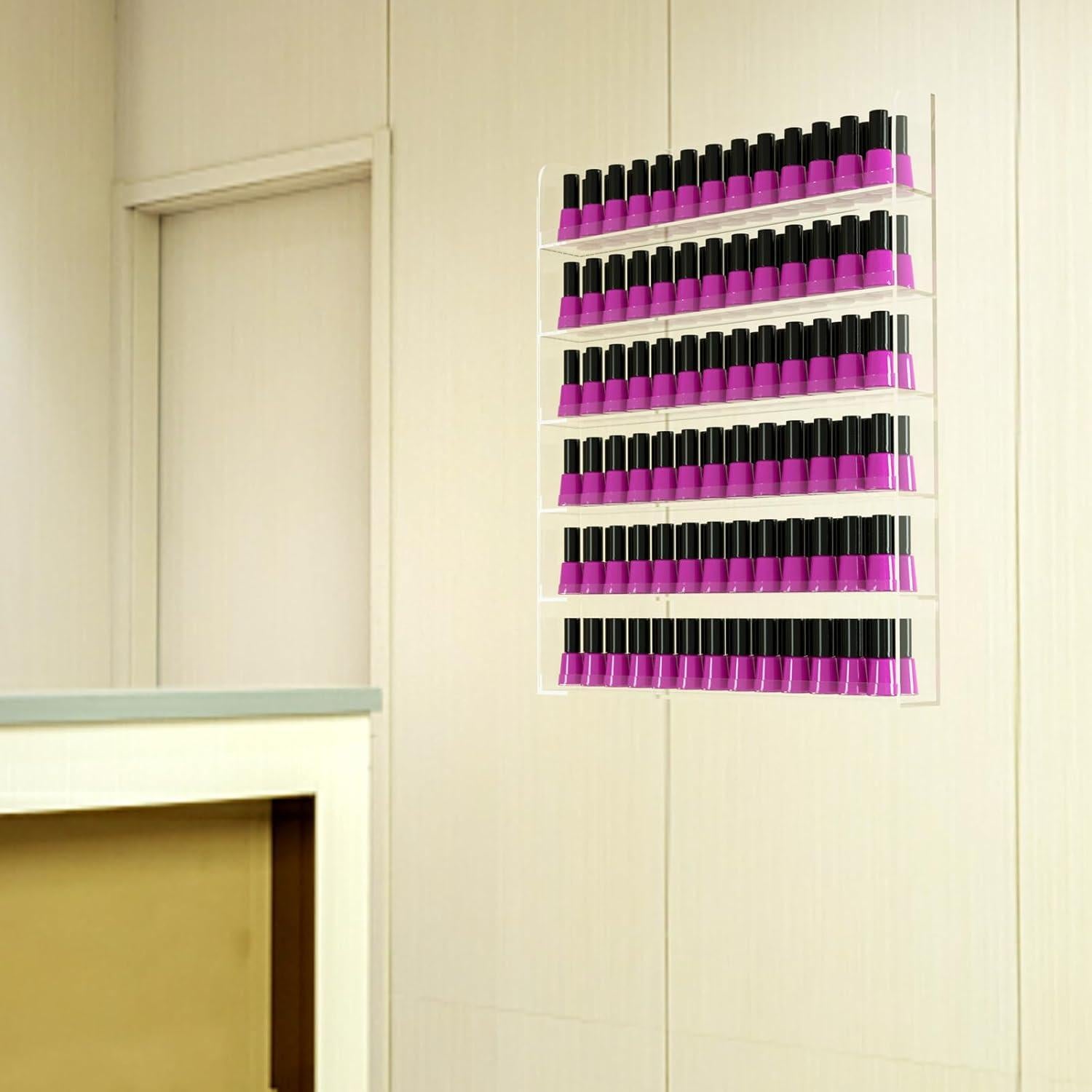 Estante Acrílico para Esmalte de Uñas Nalwort 6 Niveles