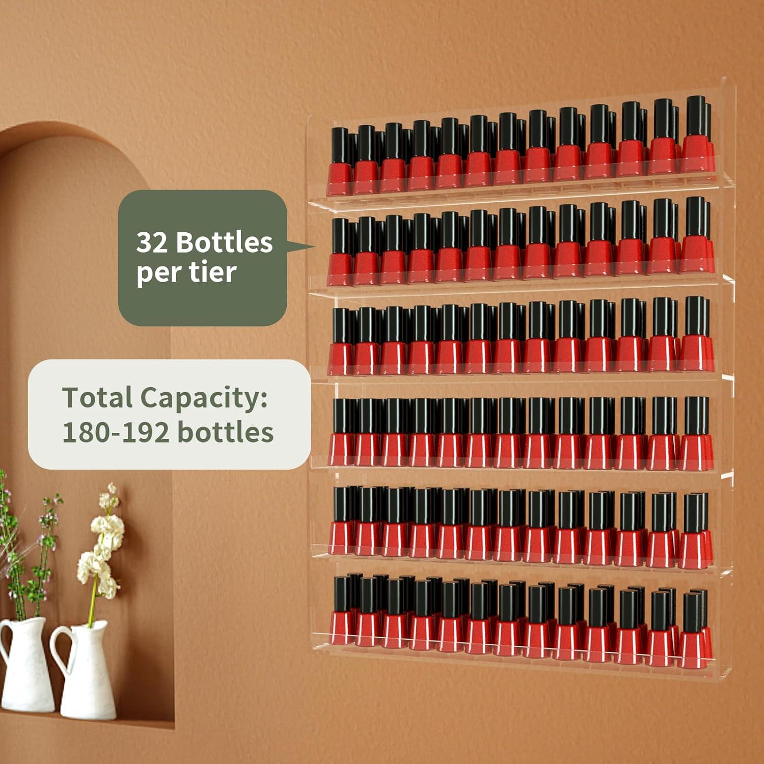 Estante Acrílico para Esmalte de Uñas Nalwort 6 Niveles