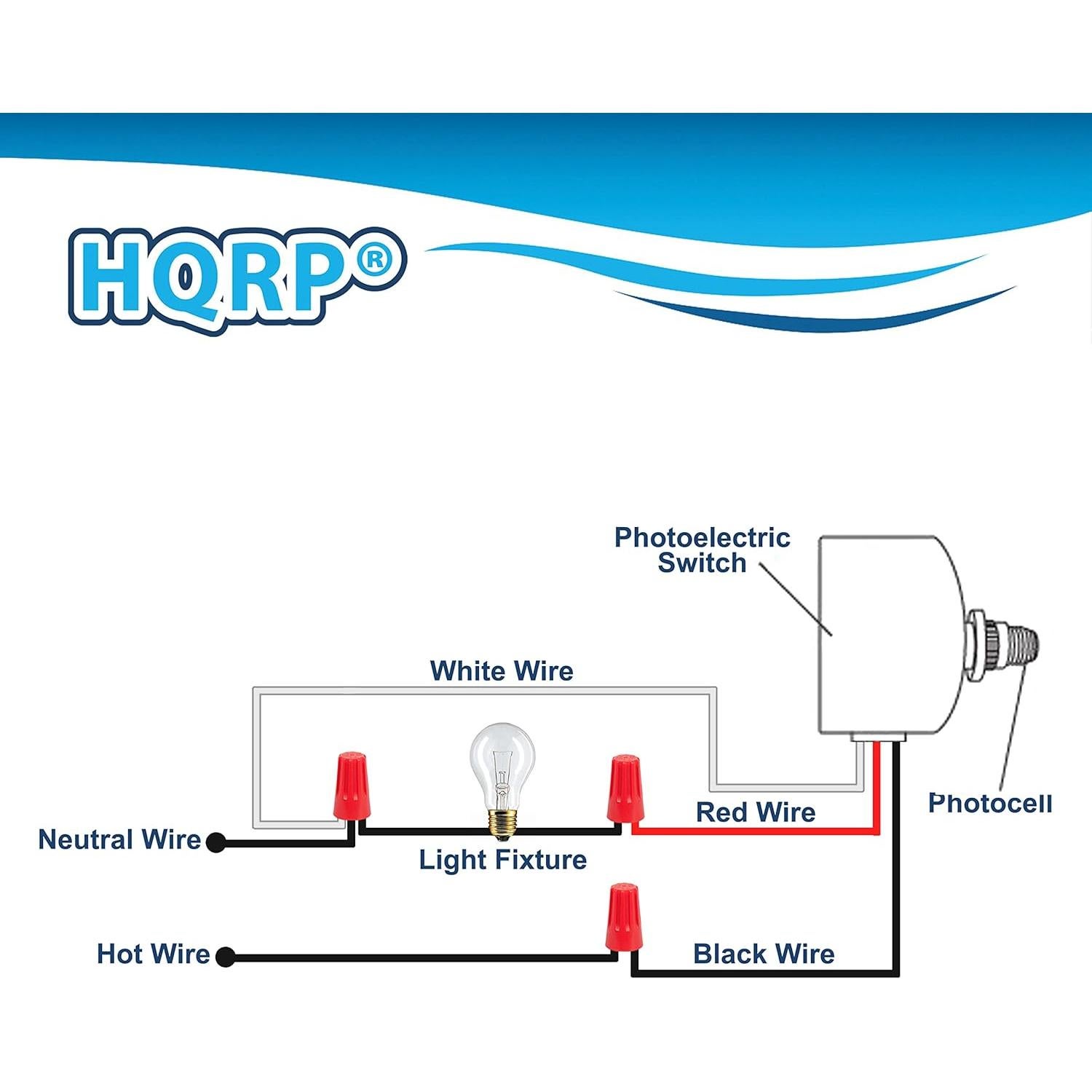 Sensor de Luz Fotocélula HQRP 2-Pack 100W 120V Dusk a Dawn
