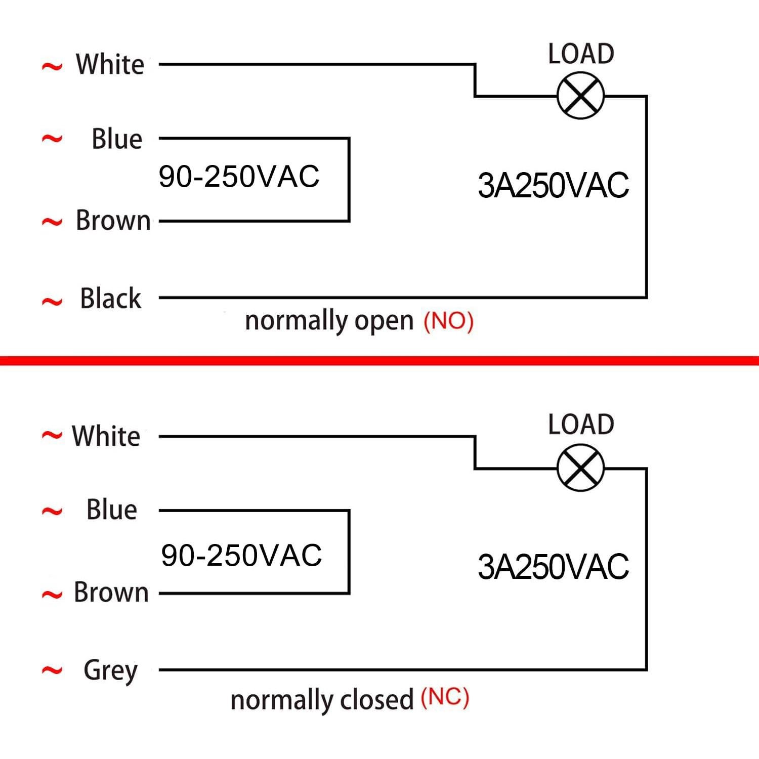 Sensor Fotoeléctrico Heschen E3JK-R4M1 AC 90-250V 4m