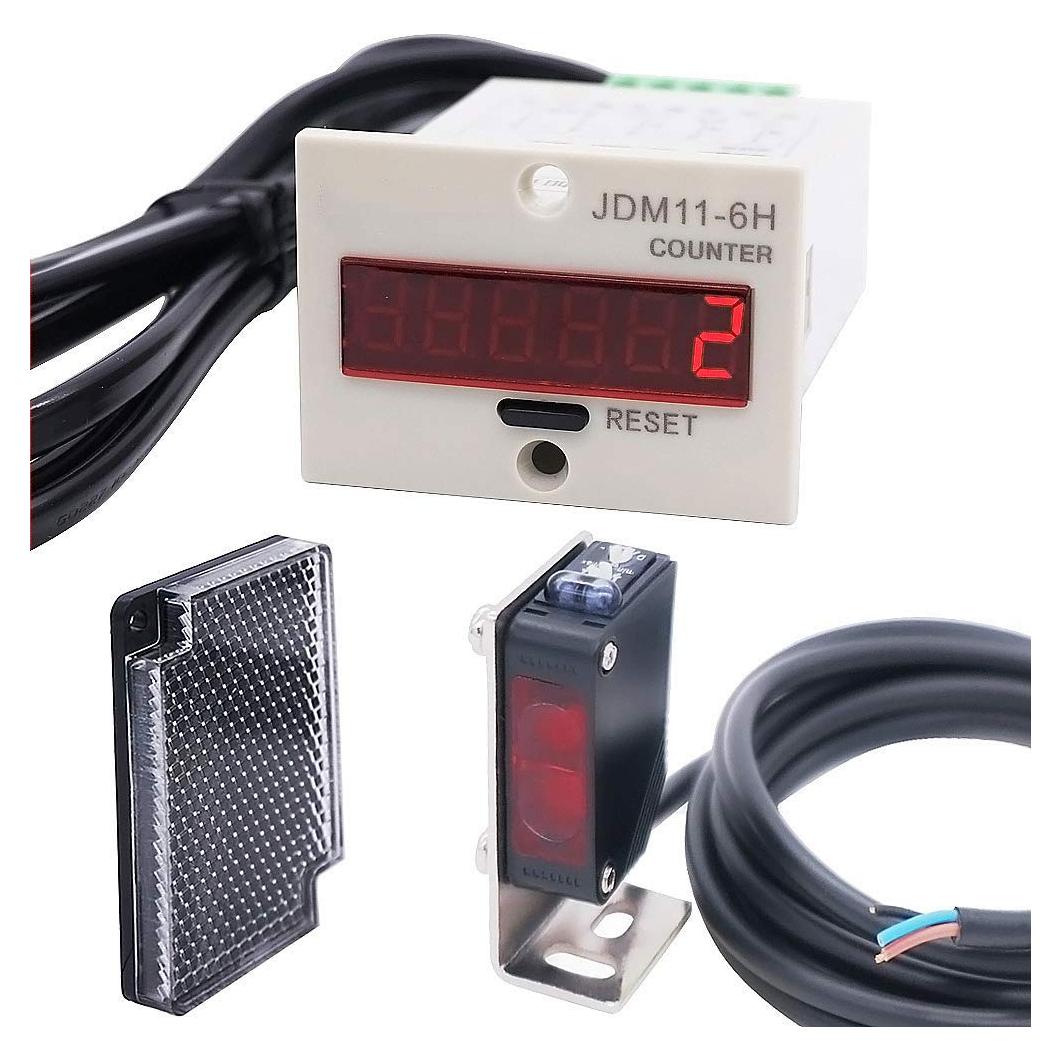 Contador Digital de Tráfico Twidec R61 0-999999 LED + Sensor