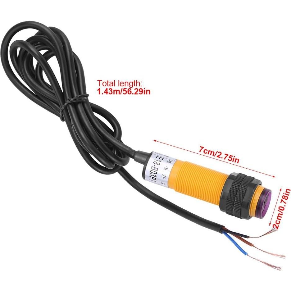 Sensor Fotoeléctrico PNP IR 3 Hilos 6-36V 5-30cm YWBL-WH
