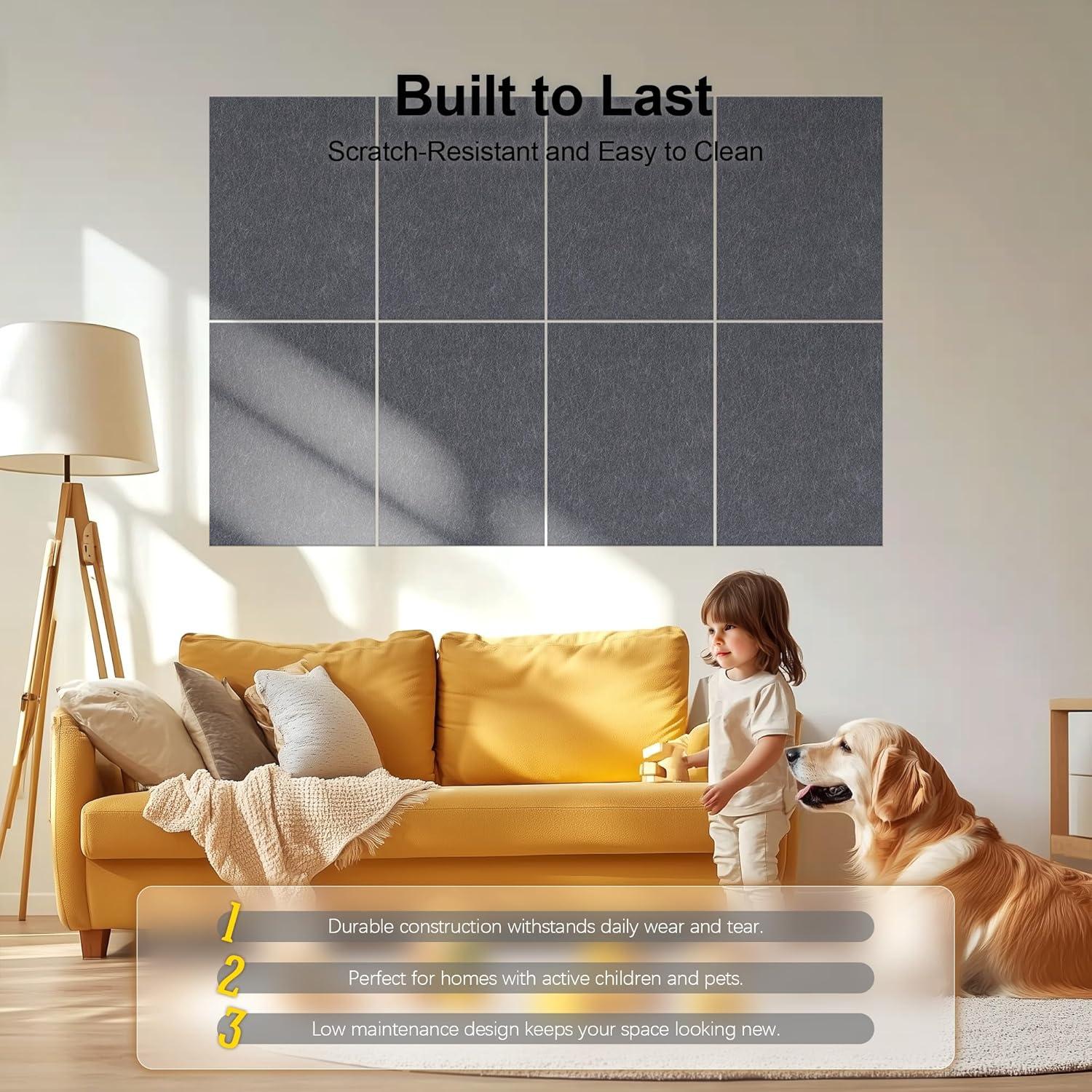 Paneles Acústicos Woven Sound 16 Piezas 40.64x30.48 cm Gris Luna