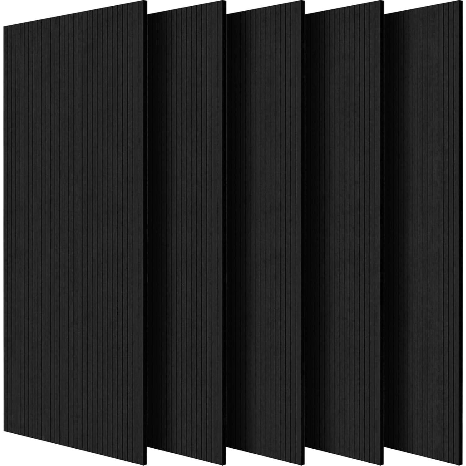 Paneles Acústicos VEVOR 5 Piezas 120x60 cm Negro Autoadhesivos