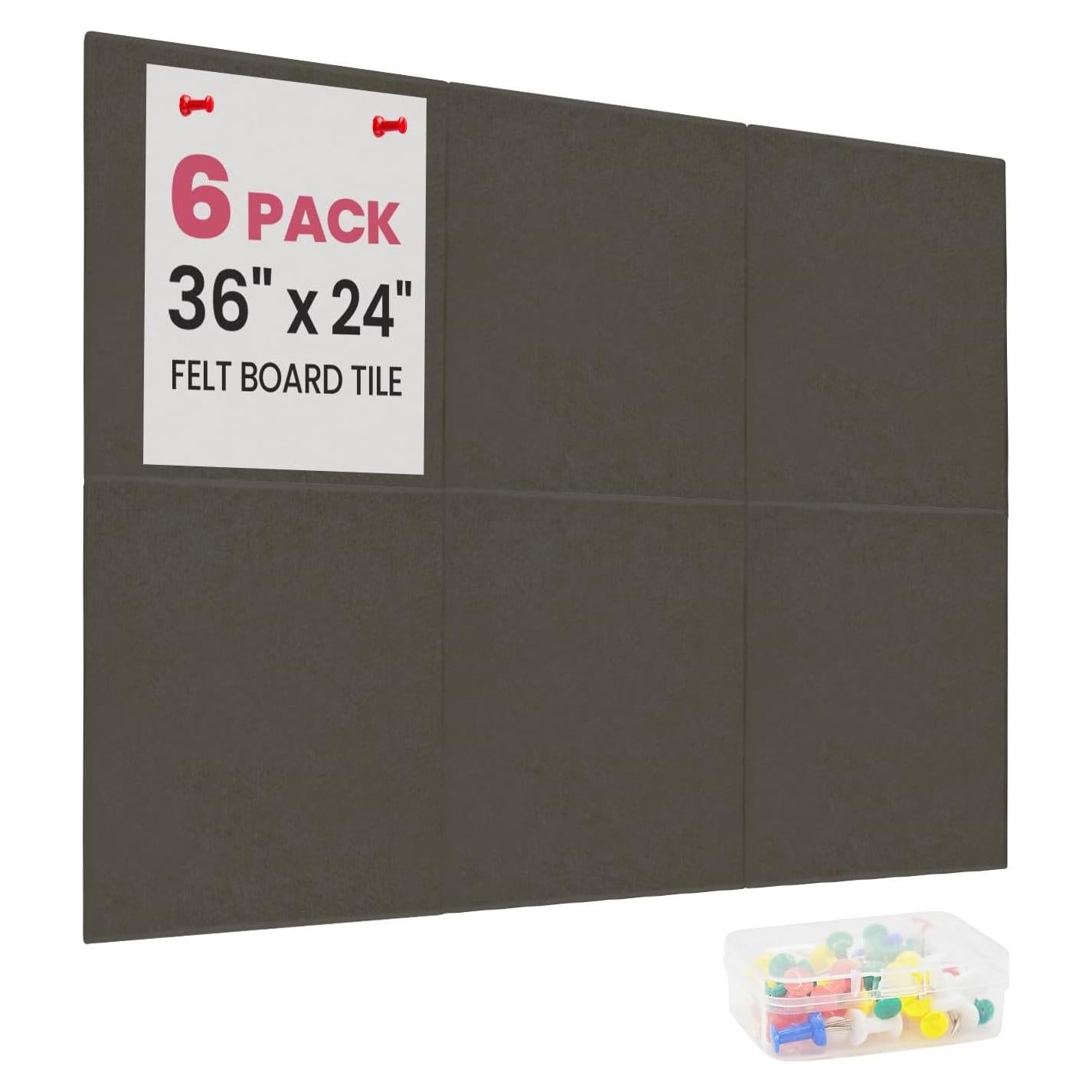 Tablero de Corcho Grande Aipiahio 91x61 cm Gris Oscuro