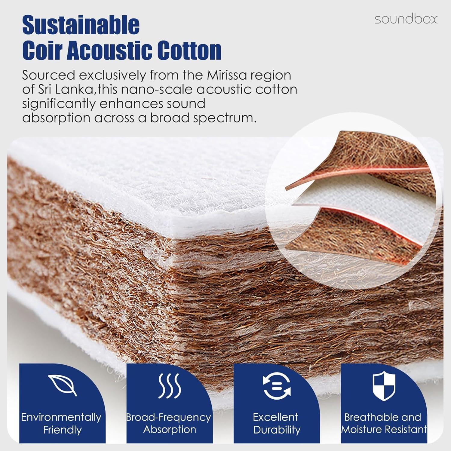 Panel Acústico Art Soundbox 60x120cm Gris - Reducción de Ruido