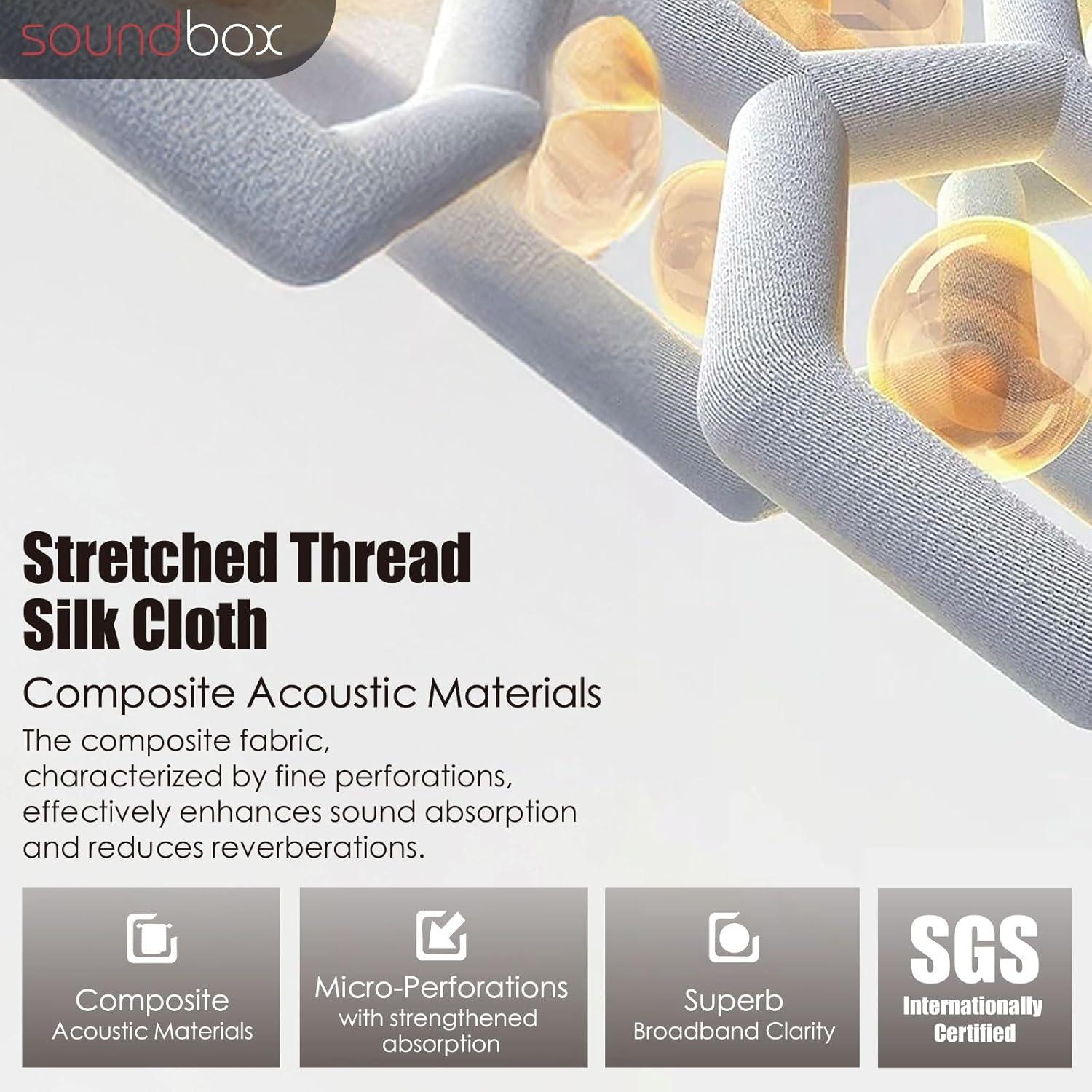 Panel Acústico Art Soundbox 60x120cm Gris - Reducción de Ruido