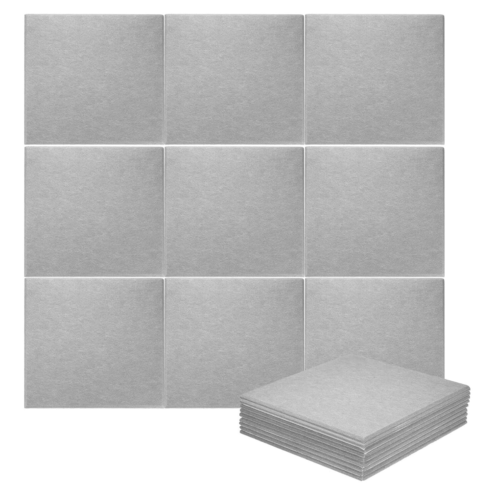 Paneles Acústicos Autoadhesivos HARFINGTON 18pcs 30x30cm Gris