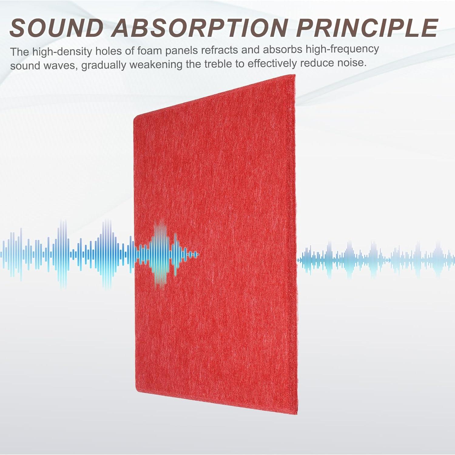 Paneles Acústicos Autoadhesivos HARFINGTON 18pcs 30x30cm Gris