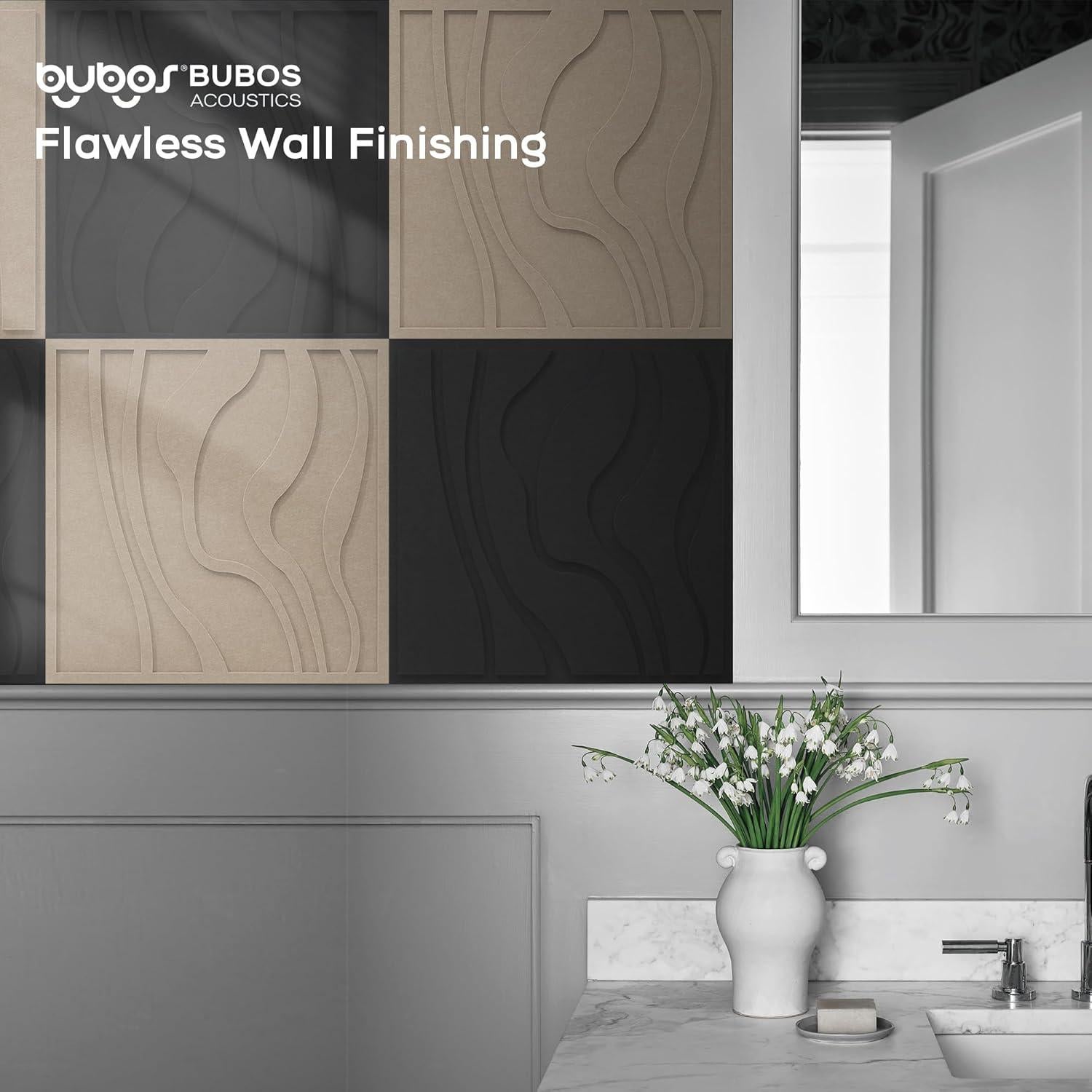 Paneles Acústicos BUBOS 60x60 cm Camello, Paquete de 6