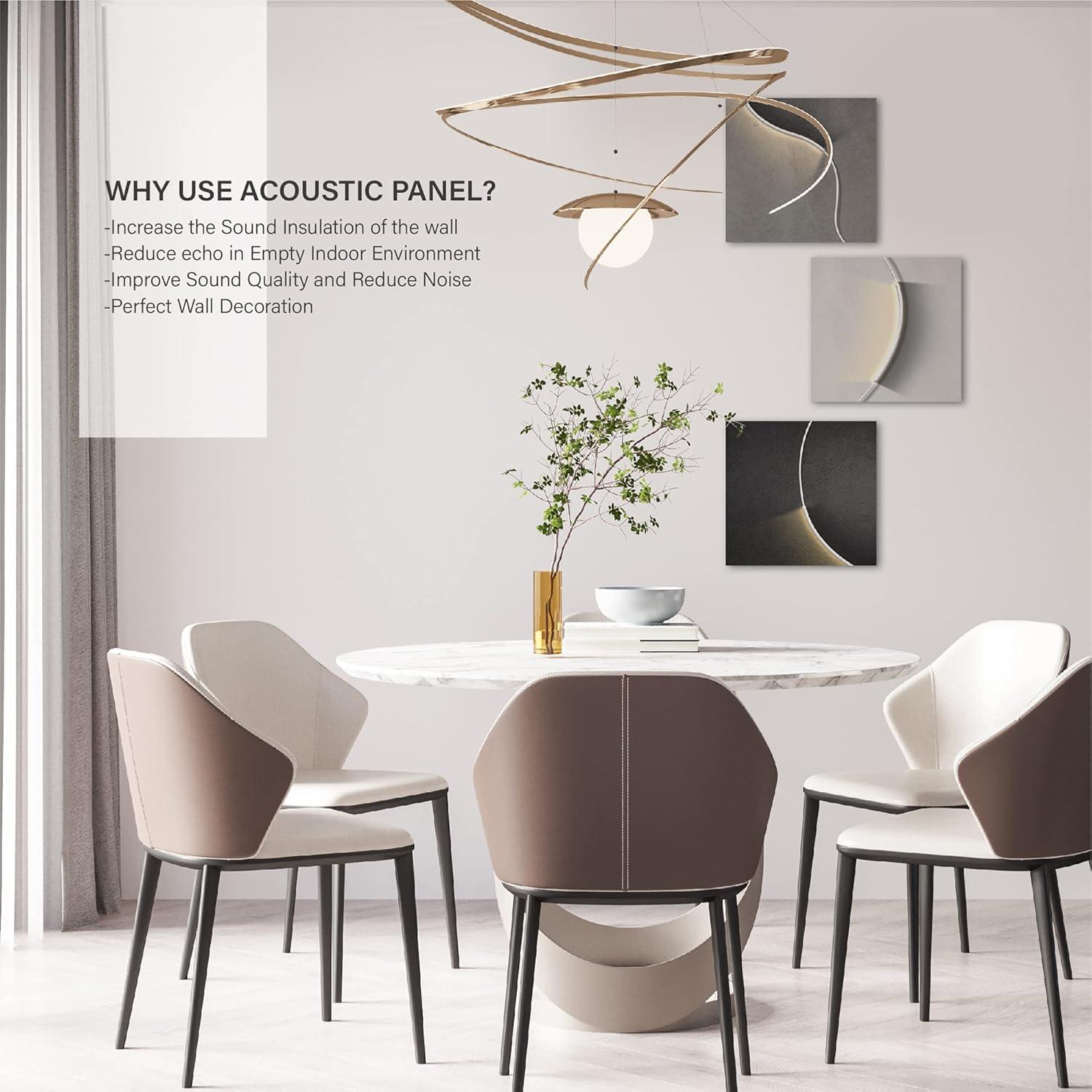 Paneles Acústicos Olanglab Tipo 2, Paquete de 3, 40x40 cm