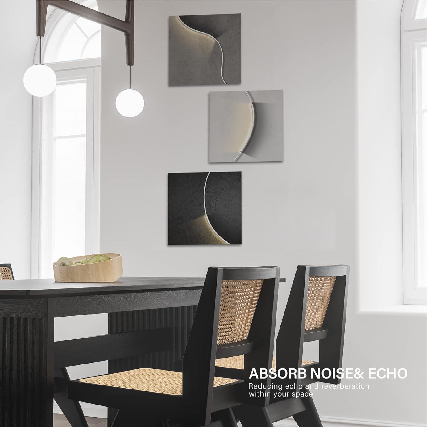 Paneles Acústicos Olanglab Tipo 2, Paquete de 3, 40x40 cm