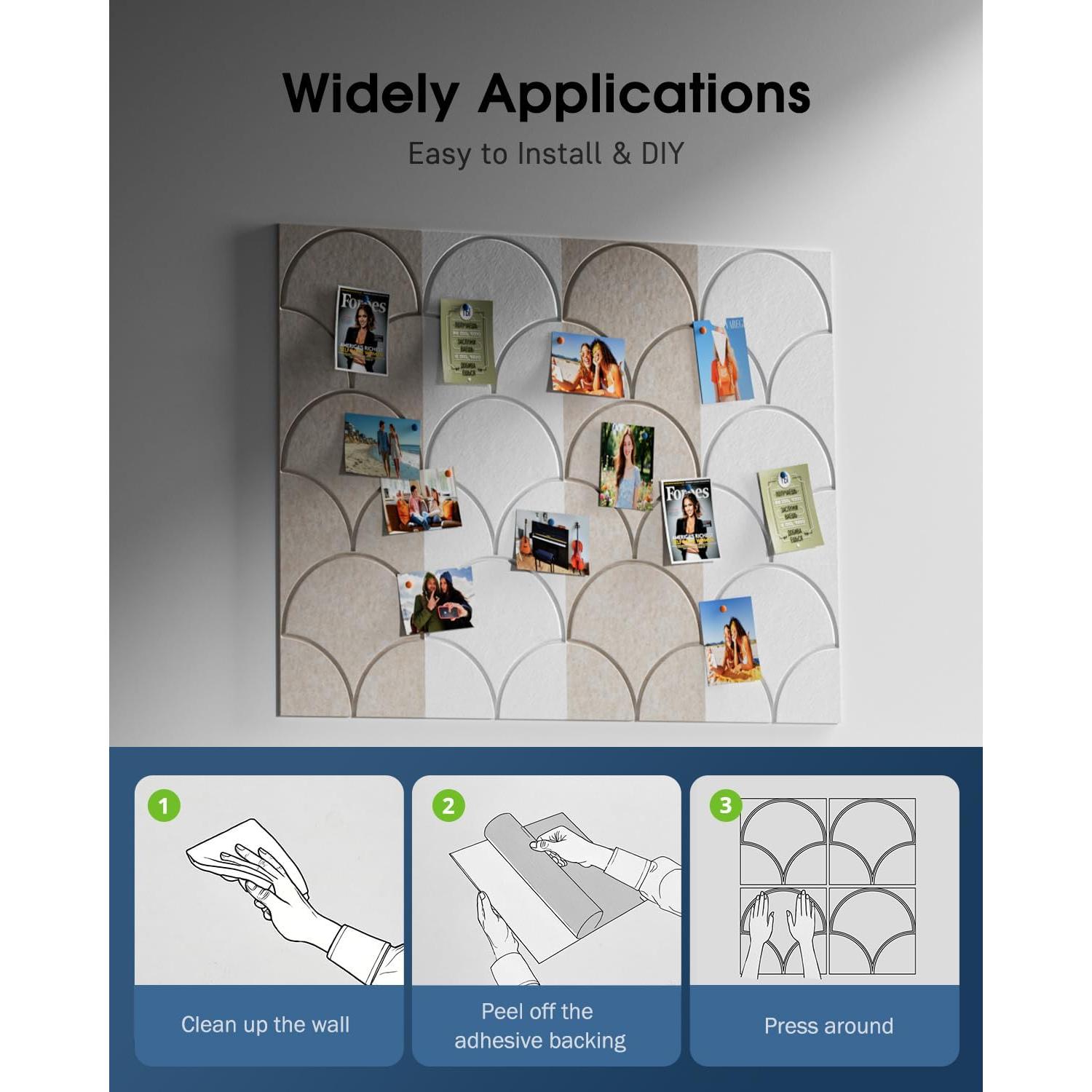 Paquete de 12 Paneles Acústicos Autoadhesivos Woovio 30x30 cm
