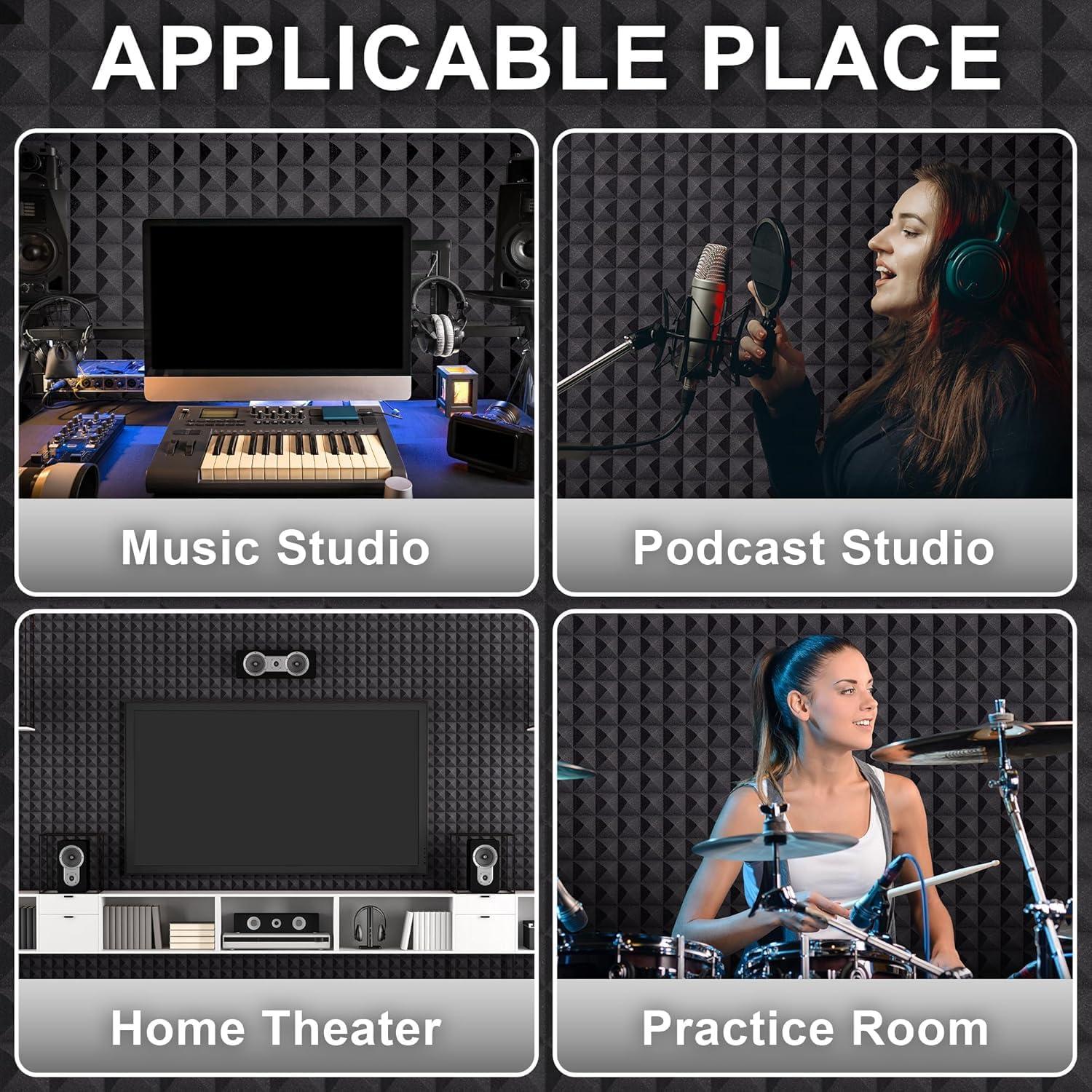 Paneles Acústicos Foneso 12Pack 30x30cm Alta Densidad