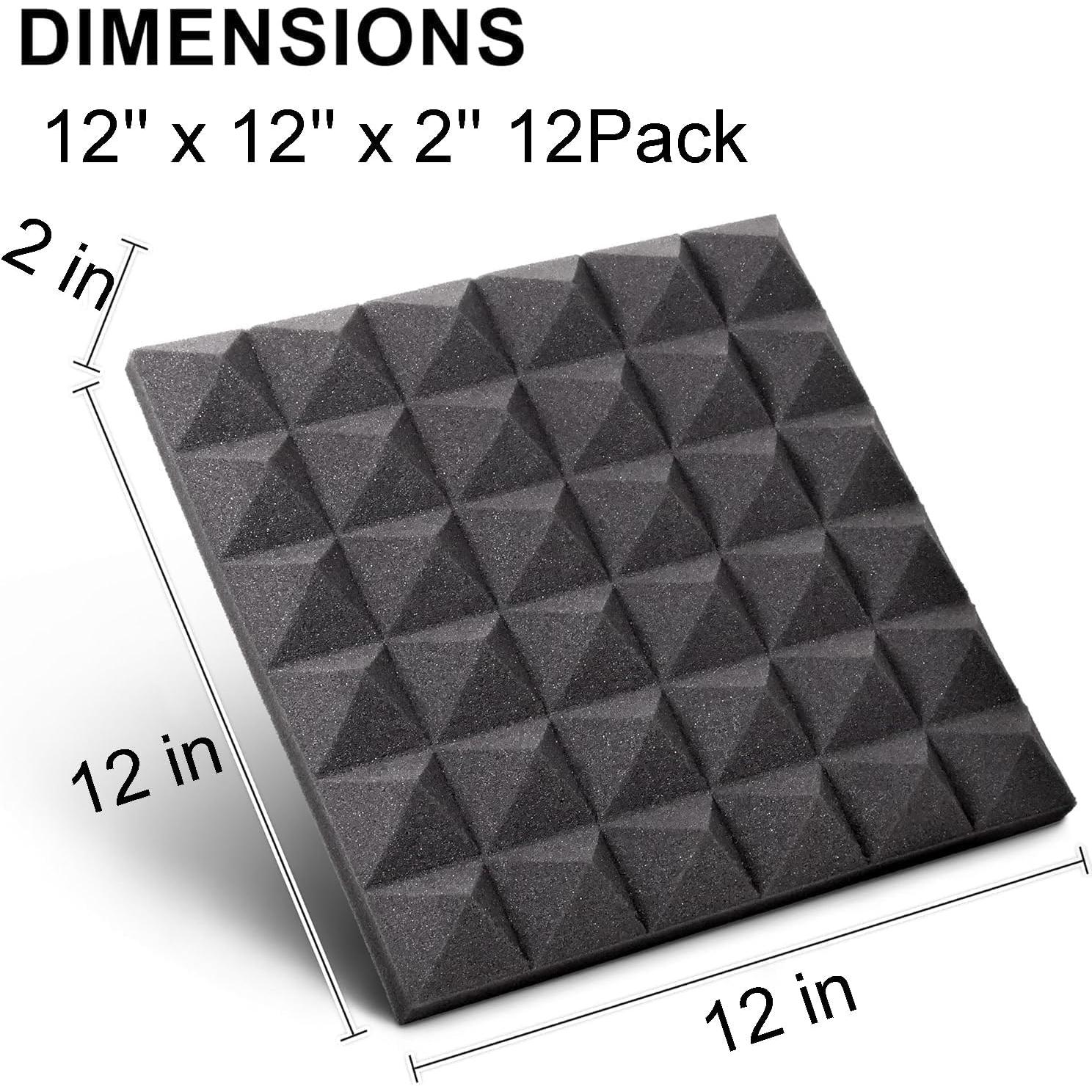 Paneles Acústicos Foneso 12Pack 30x30cm Alta Densidad