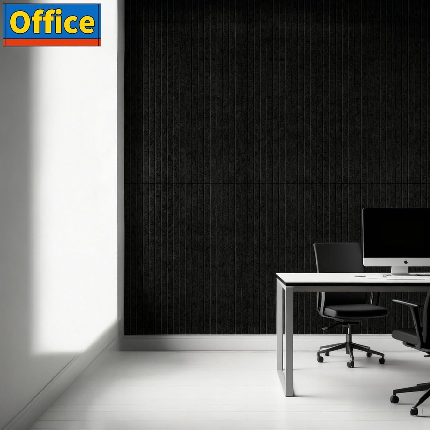 Tableros de Fieltro Aipiahio 36x24" Negros - Paquete de 6