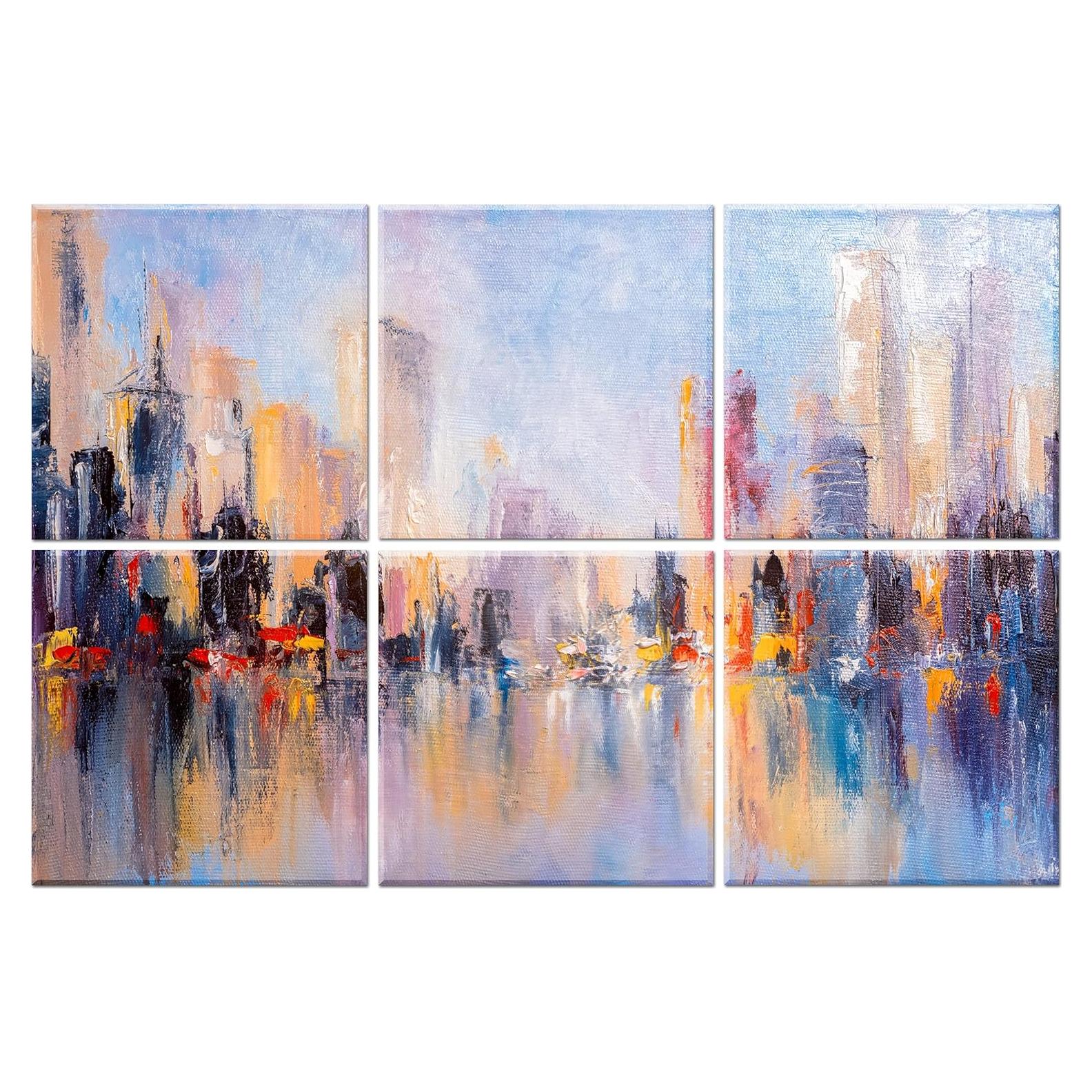 Paquete de 6 Paneles Acústicos Decorativos Ruonin.X 182x122 cm