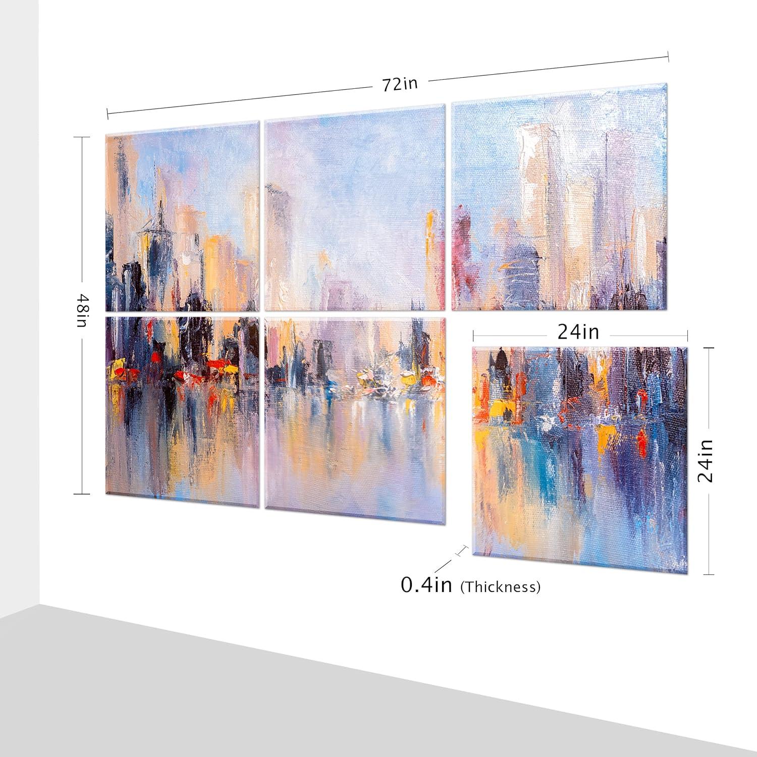 Paquete de 6 Paneles Acústicos Decorativos Ruonin.X 182x122 cm