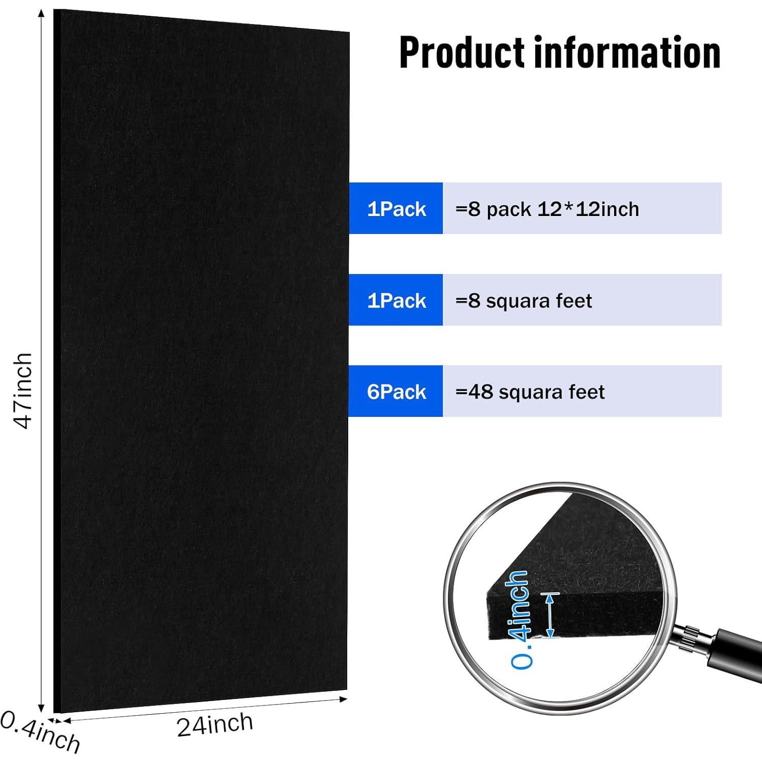 Paneles Acústicos Frienda Pack de 6 120x60 cm Autoadhesivos