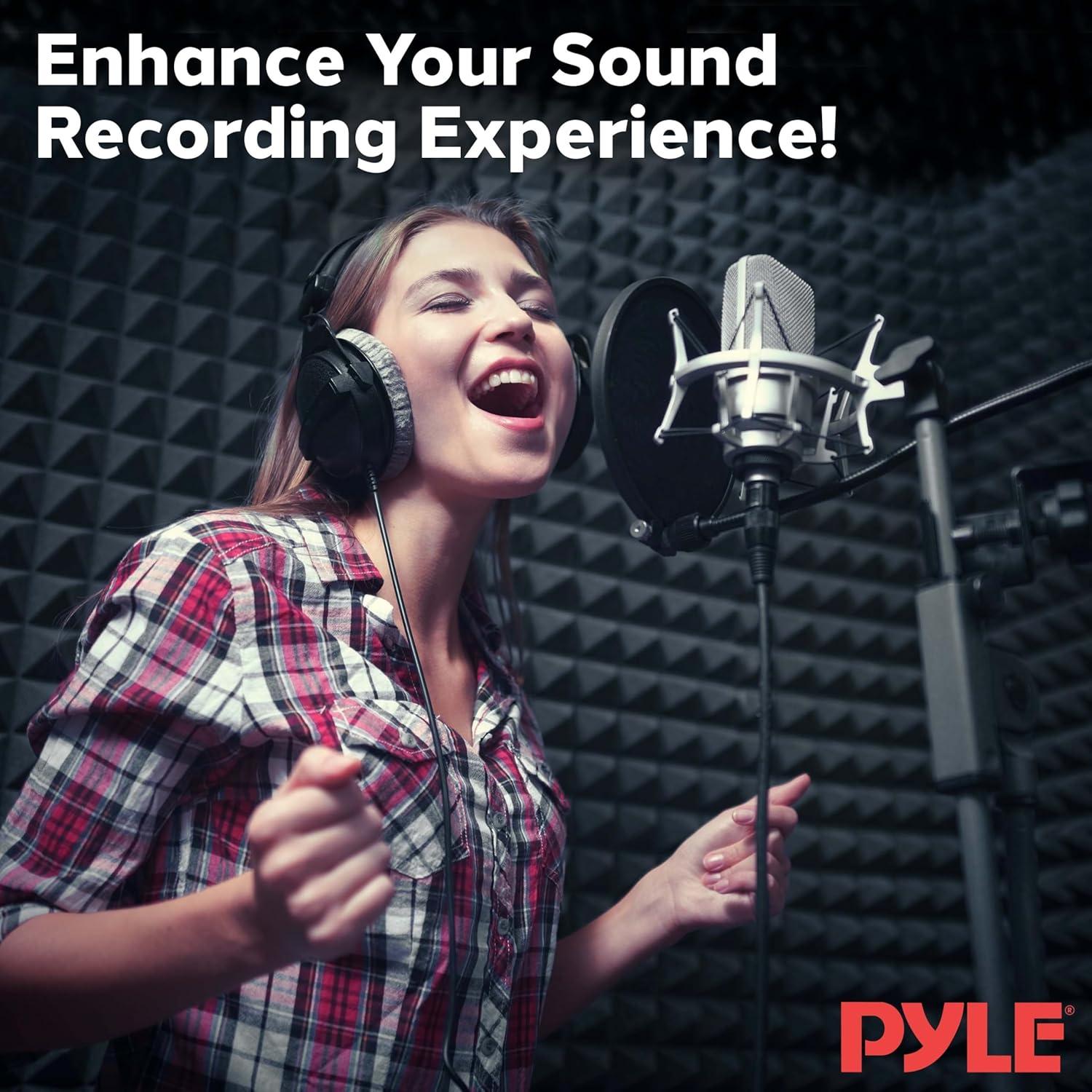 Paneles de espuma acústica Pyle PSIP24X2.5, 2 unidades, 60 x 120 cm