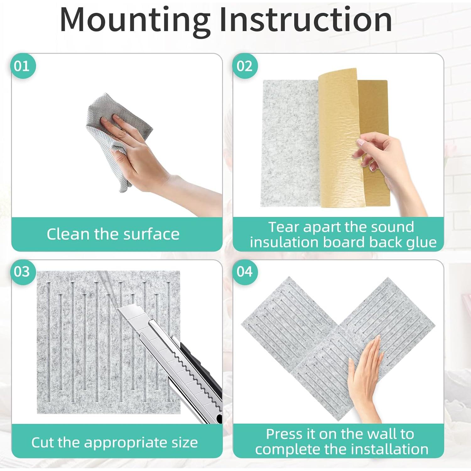 Paquete de 12 Paneles Acústicos KOIGO Amarillo Naranja 30x30 cm