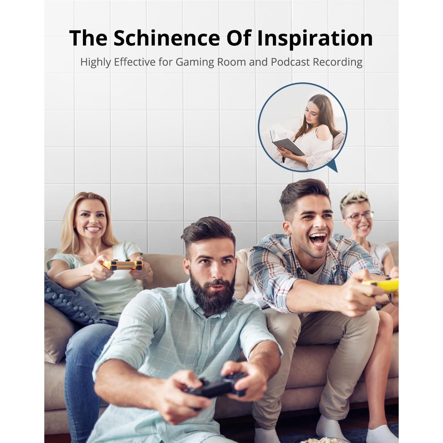 Paneles Acústicos Aislantes Kuchoow, 18 Piezas 30x30cm