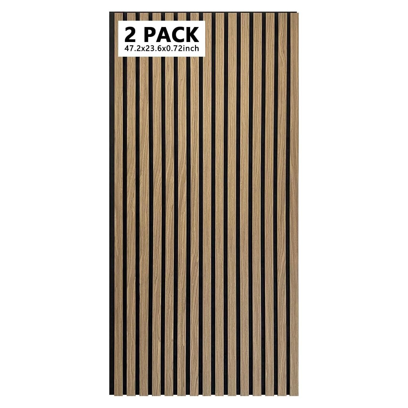 Paquete de 2 Paneles Acústicos de Madera NOOOZA 120x60 cm