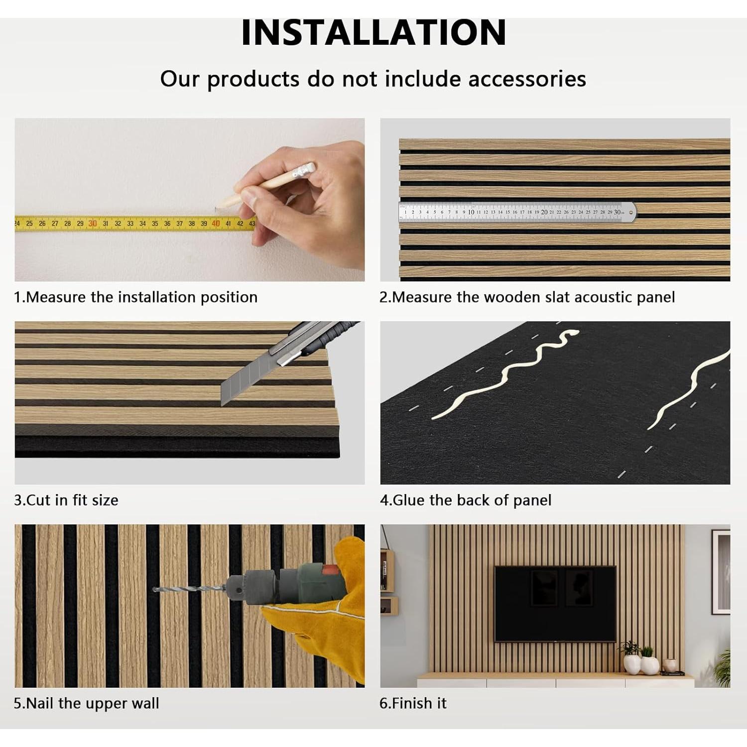 Paquete de 2 Paneles Acústicos de Madera NOOOZA 120x60 cm