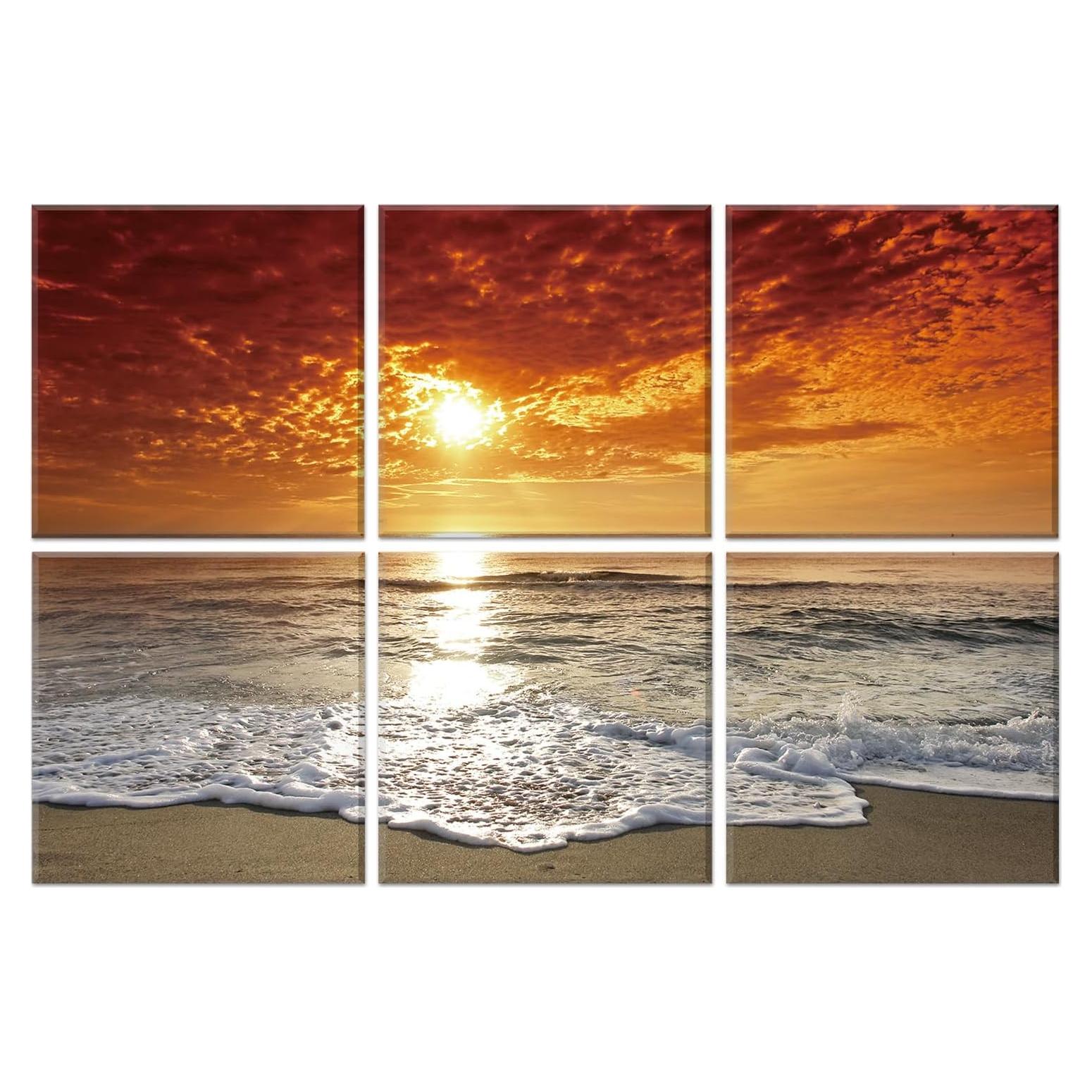 Paneles Acústicos de Arte Autoadhesivos 182x122 cm Corse Aurore