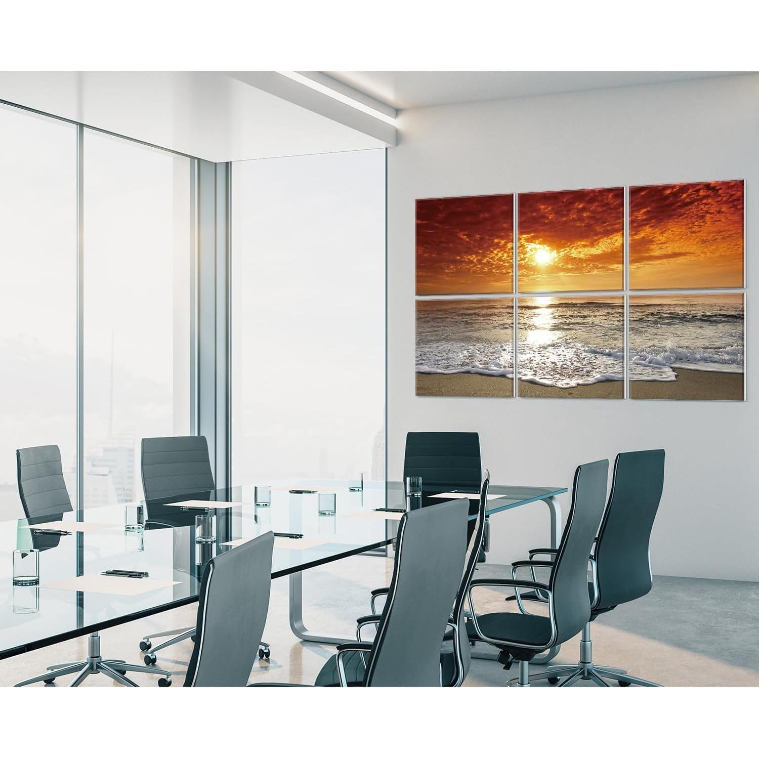 Paneles Acústicos de Arte Autoadhesivos 182x122 cm Corse Aurore