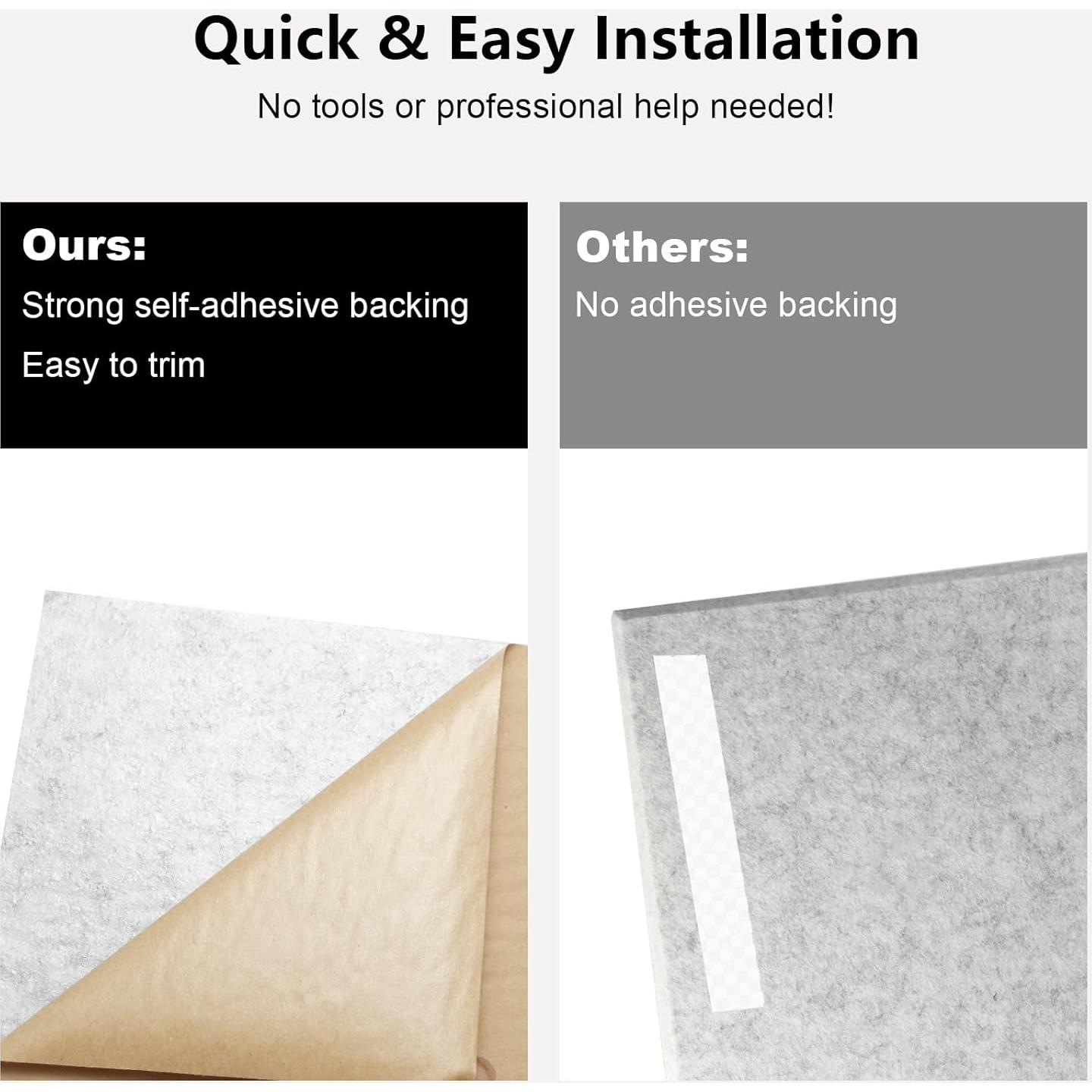 Paneles Acústicos Durbles - Aislamiento Sonoro 12 Piezas Gris