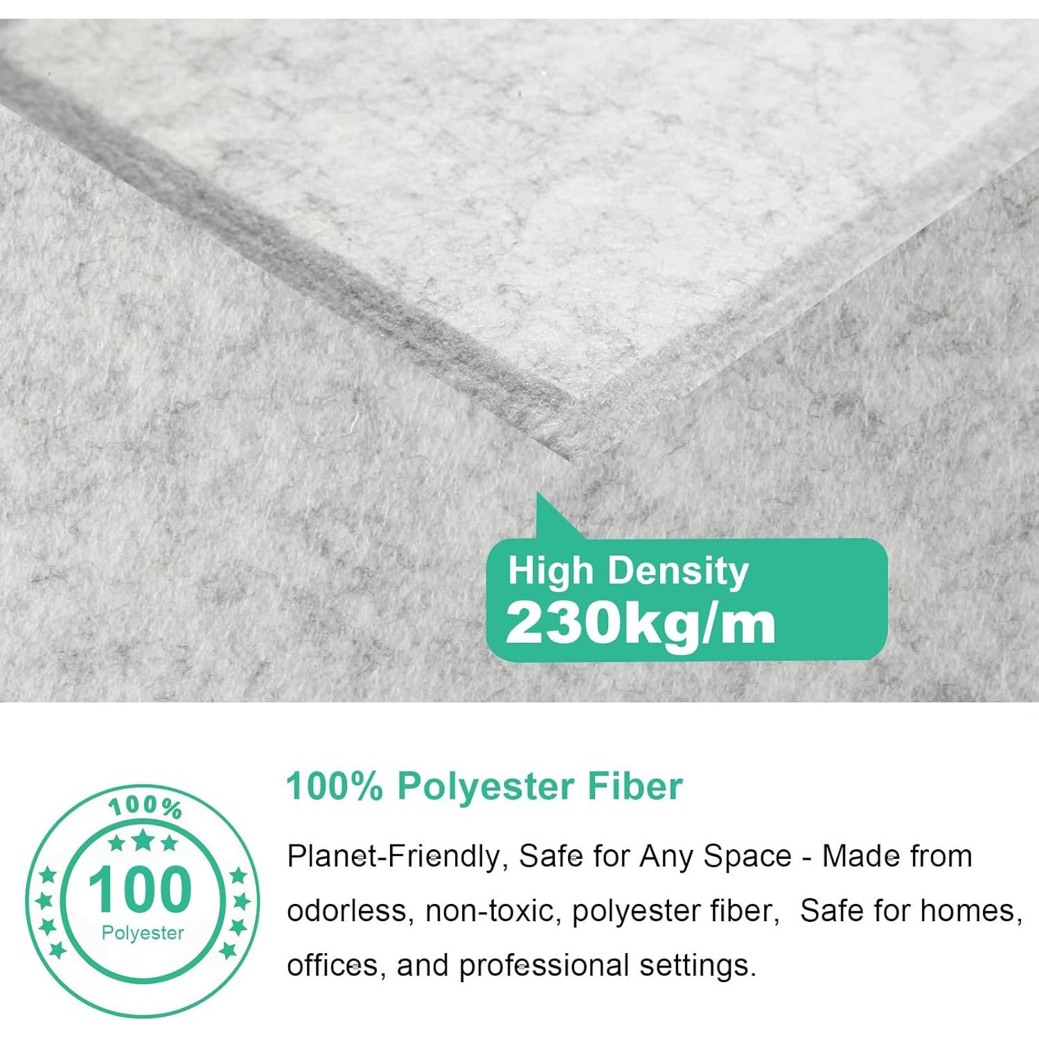 Paneles Acústicos Durbles - Aislamiento Sonoro 12 Piezas Gris