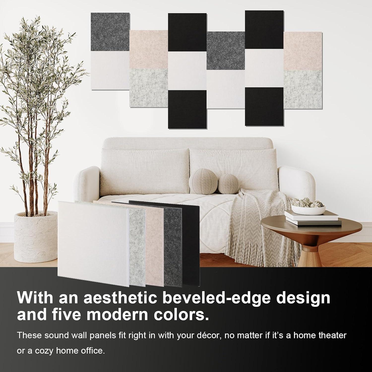 Paneles Acústicos Durbles - Aislamiento Sonoro 12 Piezas Gris