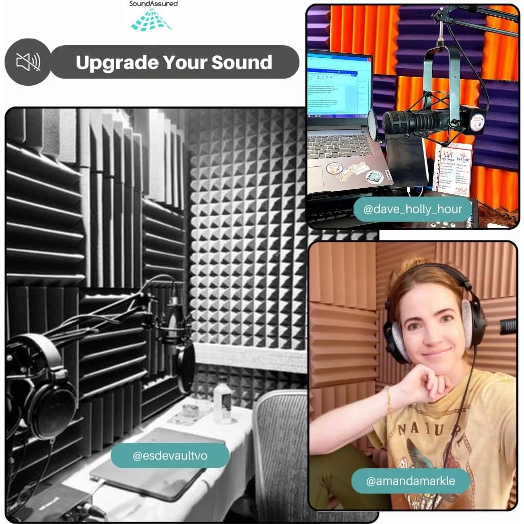 Paneles Acústicos SoundAssured - Espuma de Poliuretano 30x30cm