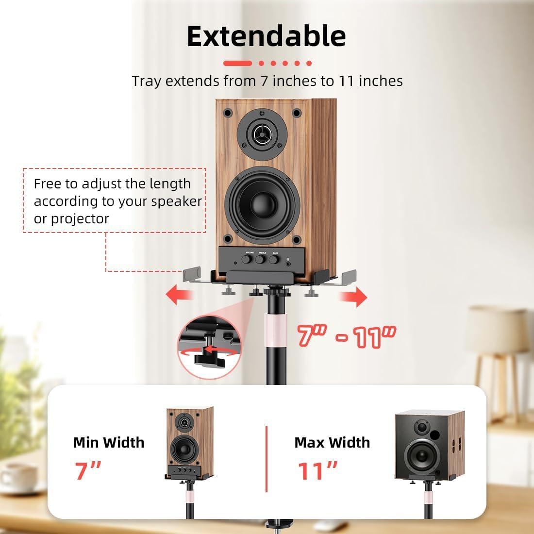 Soporte de Monitor de Estudio Futrue-Wolker Set de 2 Ajustable