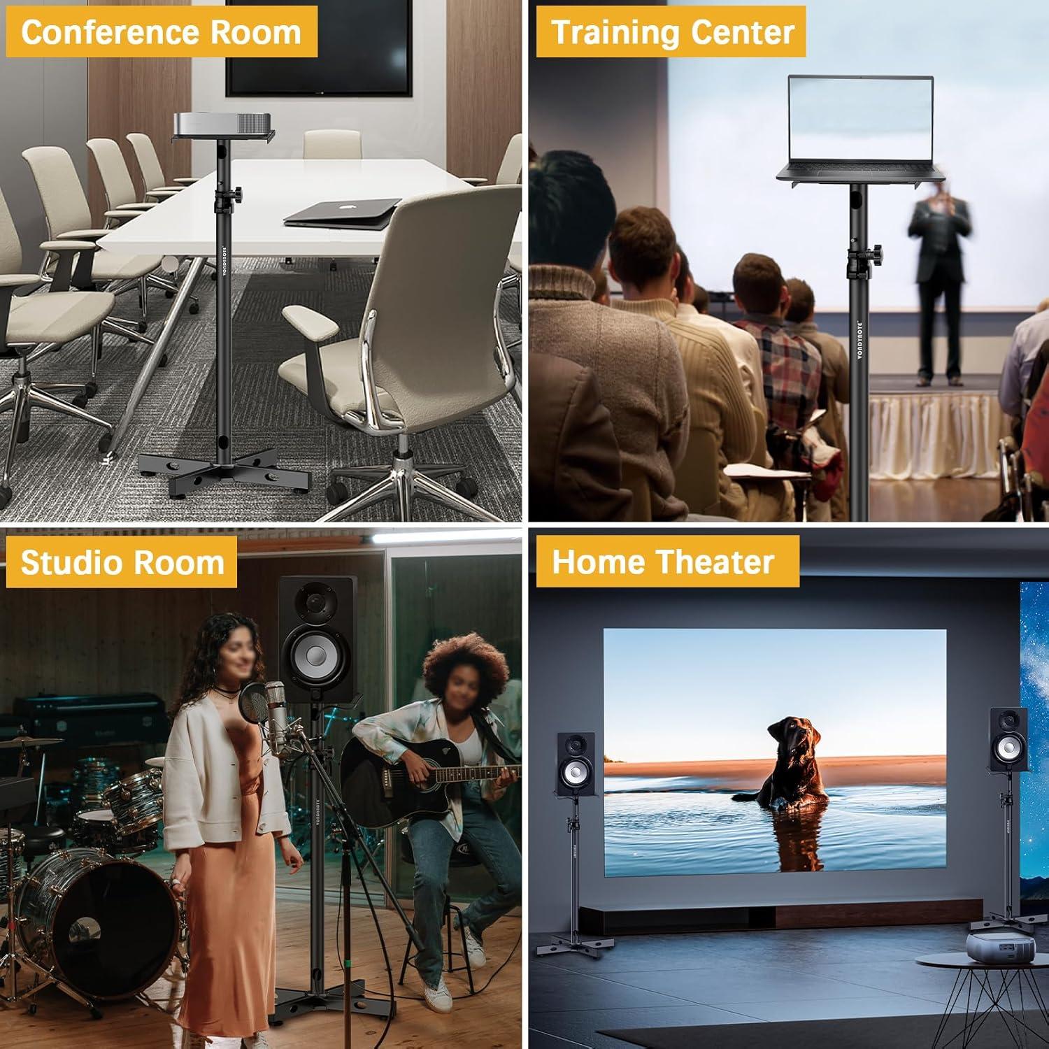 Juego de 2 Soportes de Monitores Vondynote Ajustables 33-51 cm