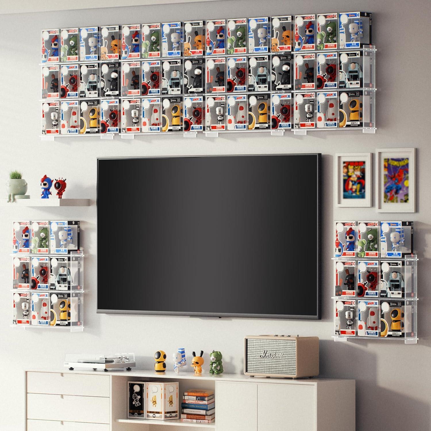 Estantes Flotantes WINKINE para Funko Pop - Paquete de 2