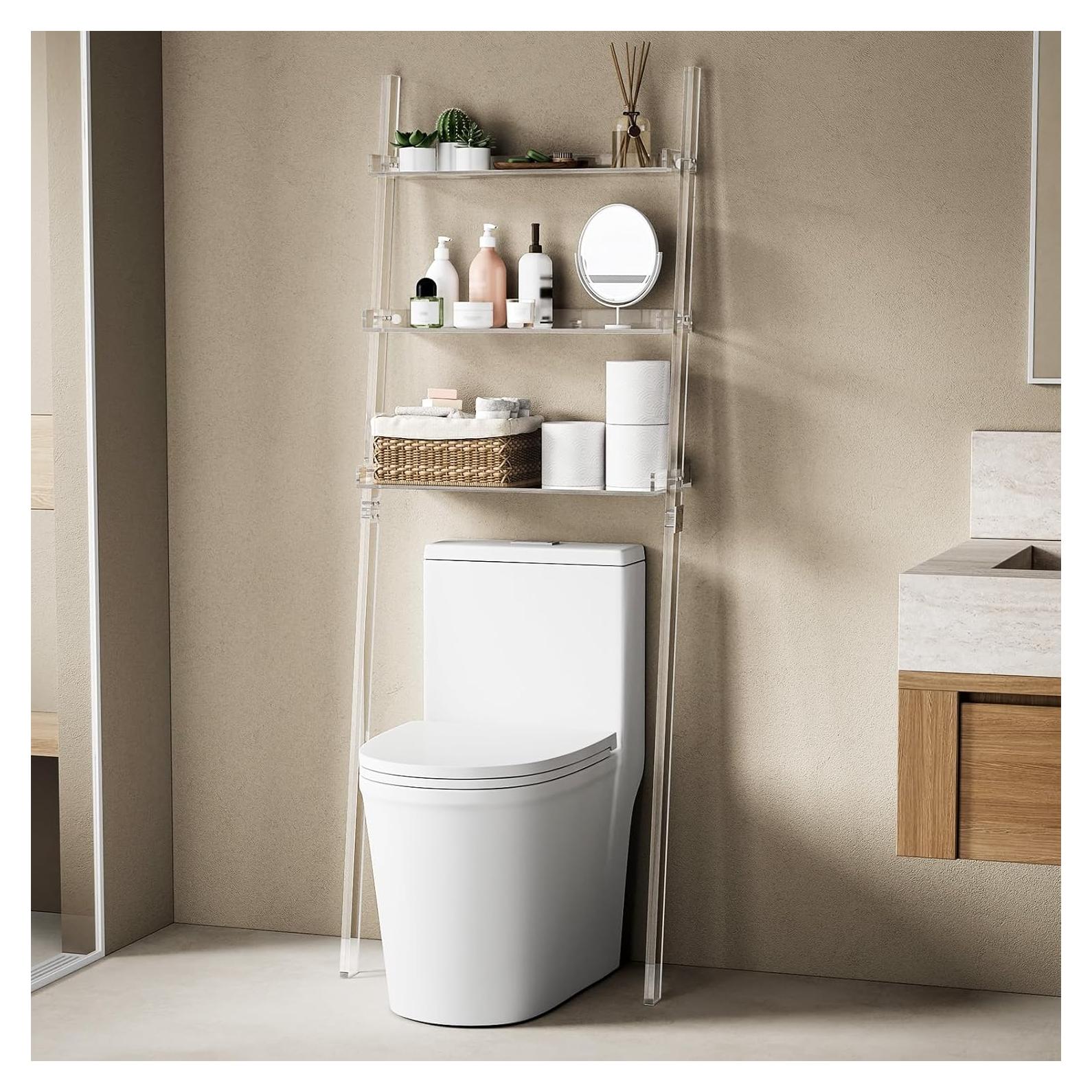 Estante de Escalera Acrílico Sumerflos 3 Niveles Transparente