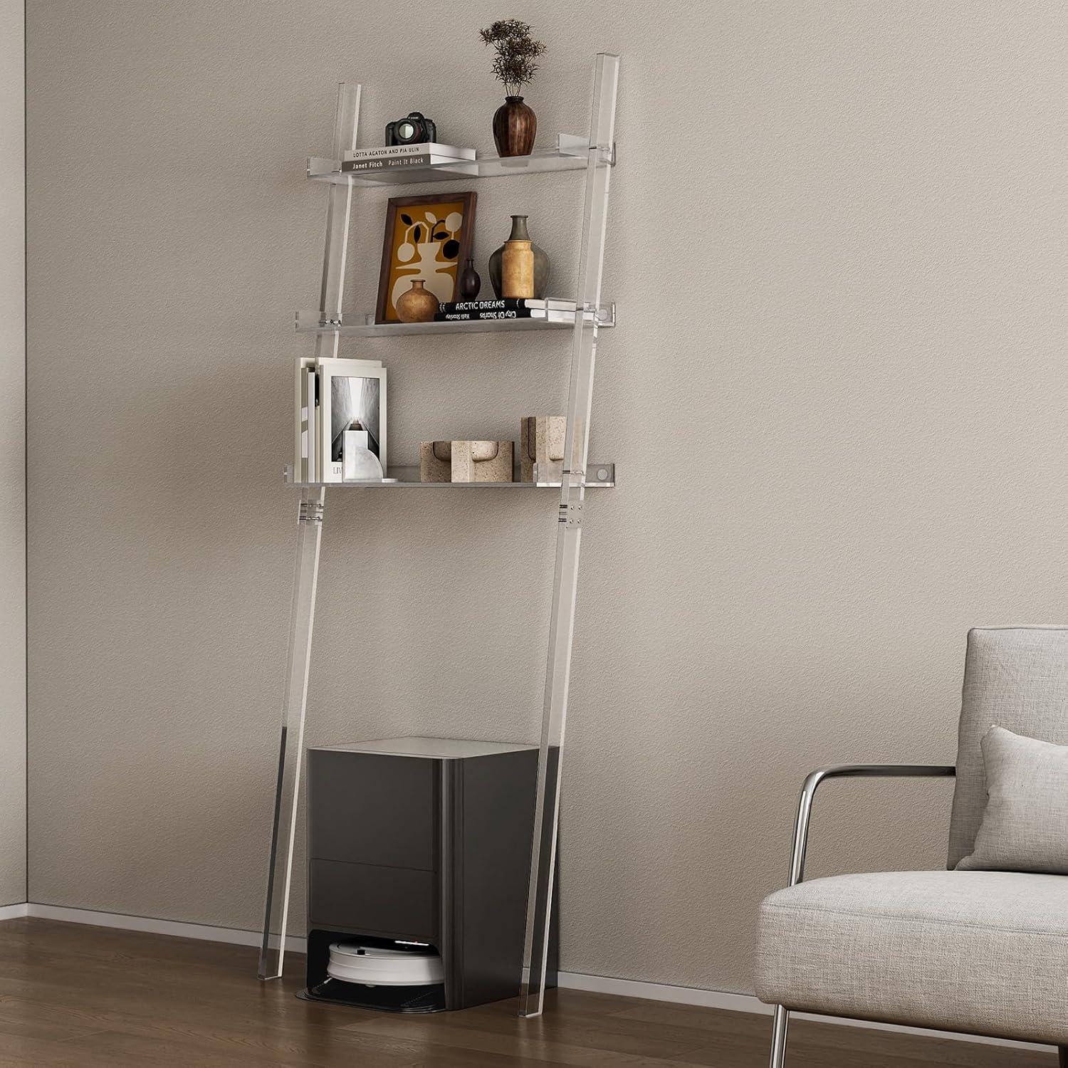 Estante de Escalera Acrílico Sumerflos 3 Niveles Transparente