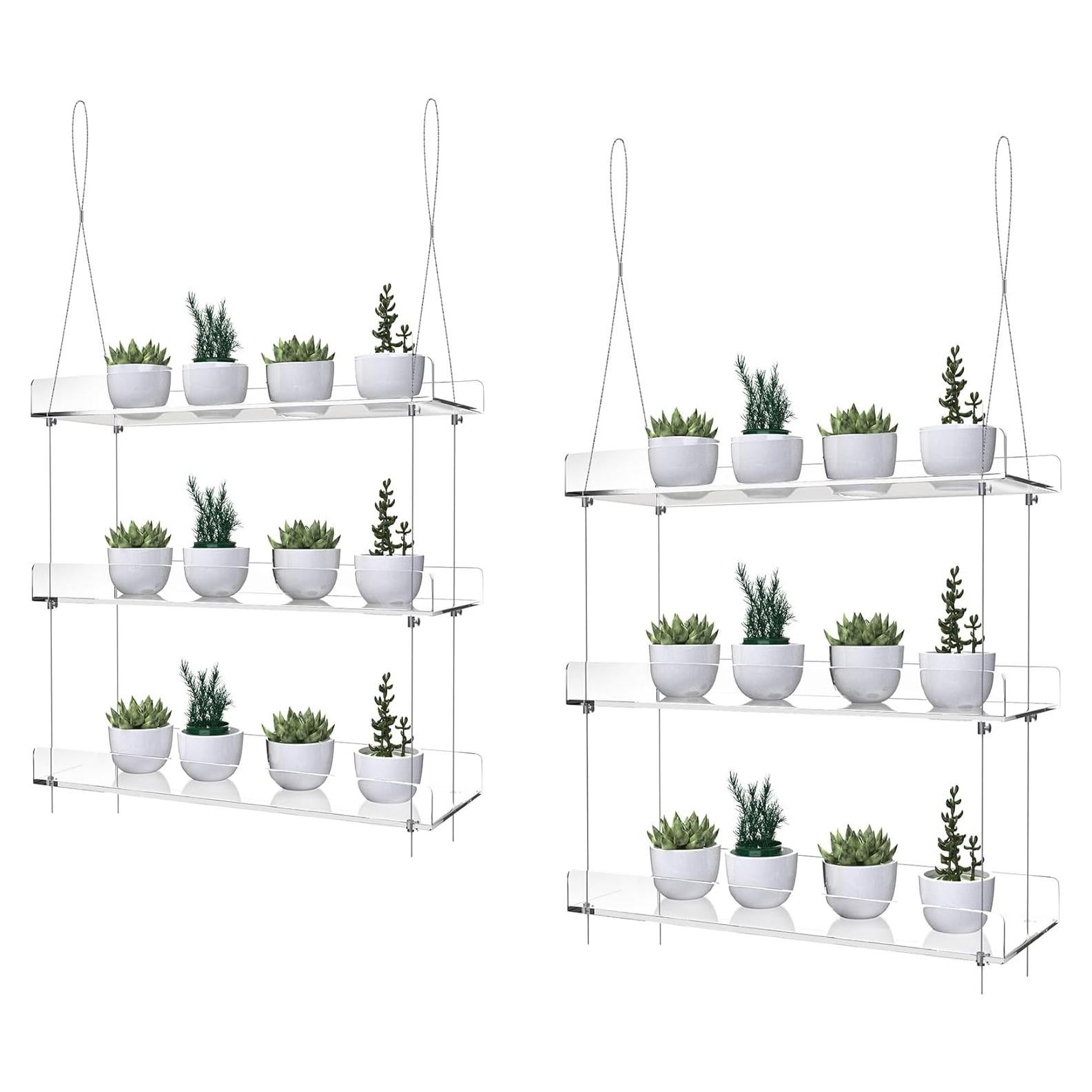 Estante Colgante de Plantas ZerzSemp 3 Niveles 40.64x15.24 cm